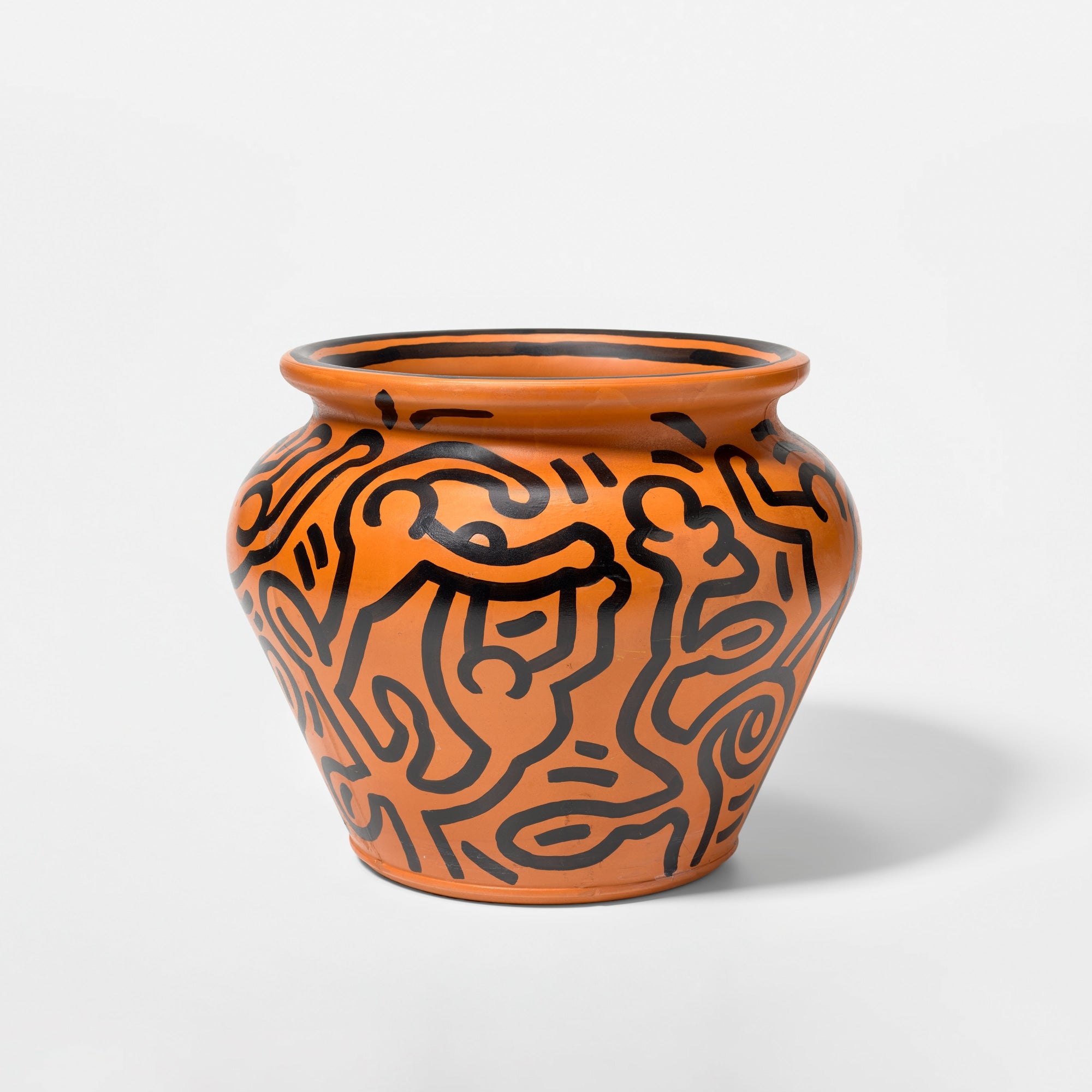 Keith Haring - Untitled ink on terracotta vessel - edition of 25