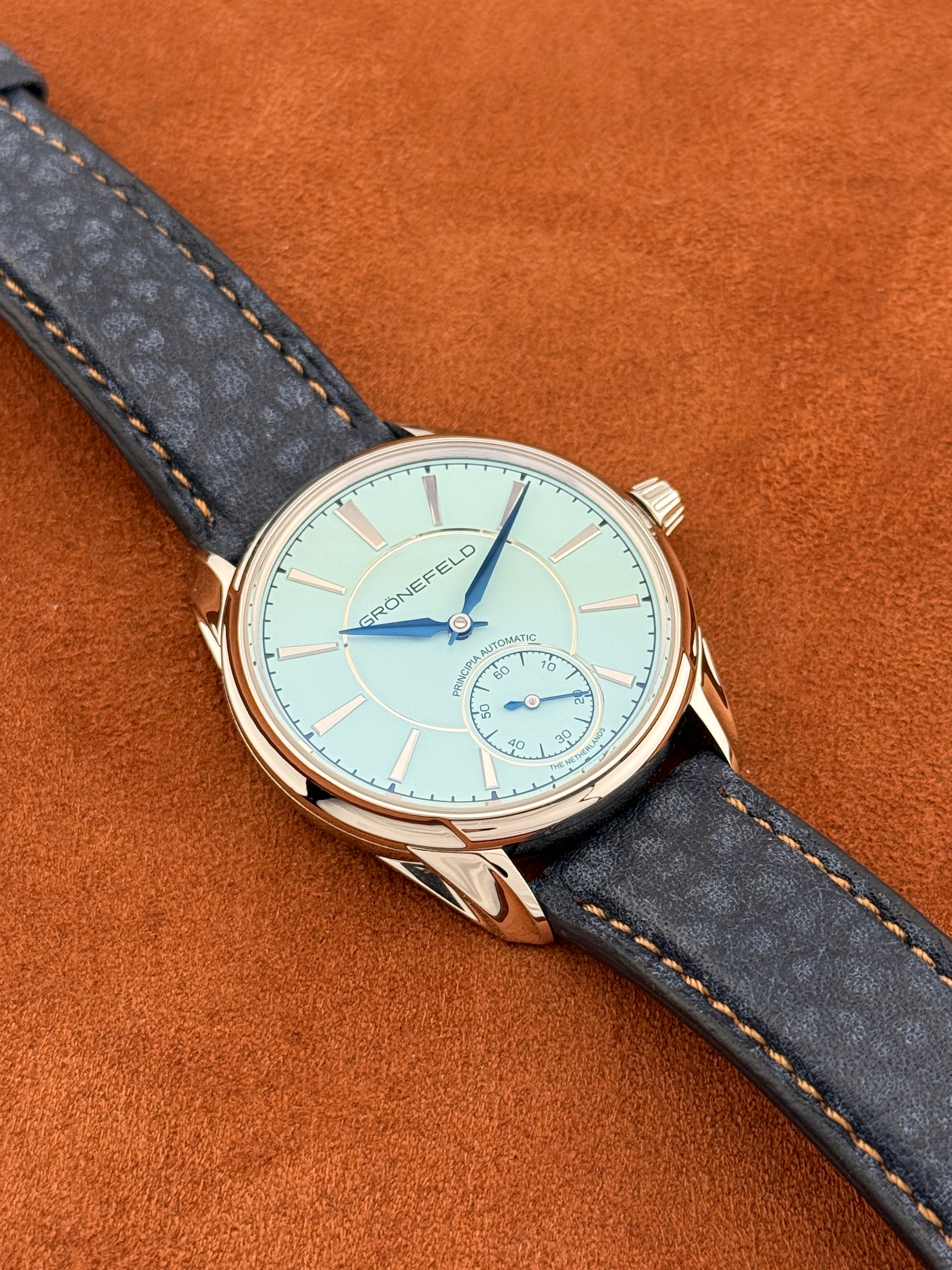 Grönefeld 1941 Principia Stainless Steel — Ice Blue Dial, Full Set, November 2023