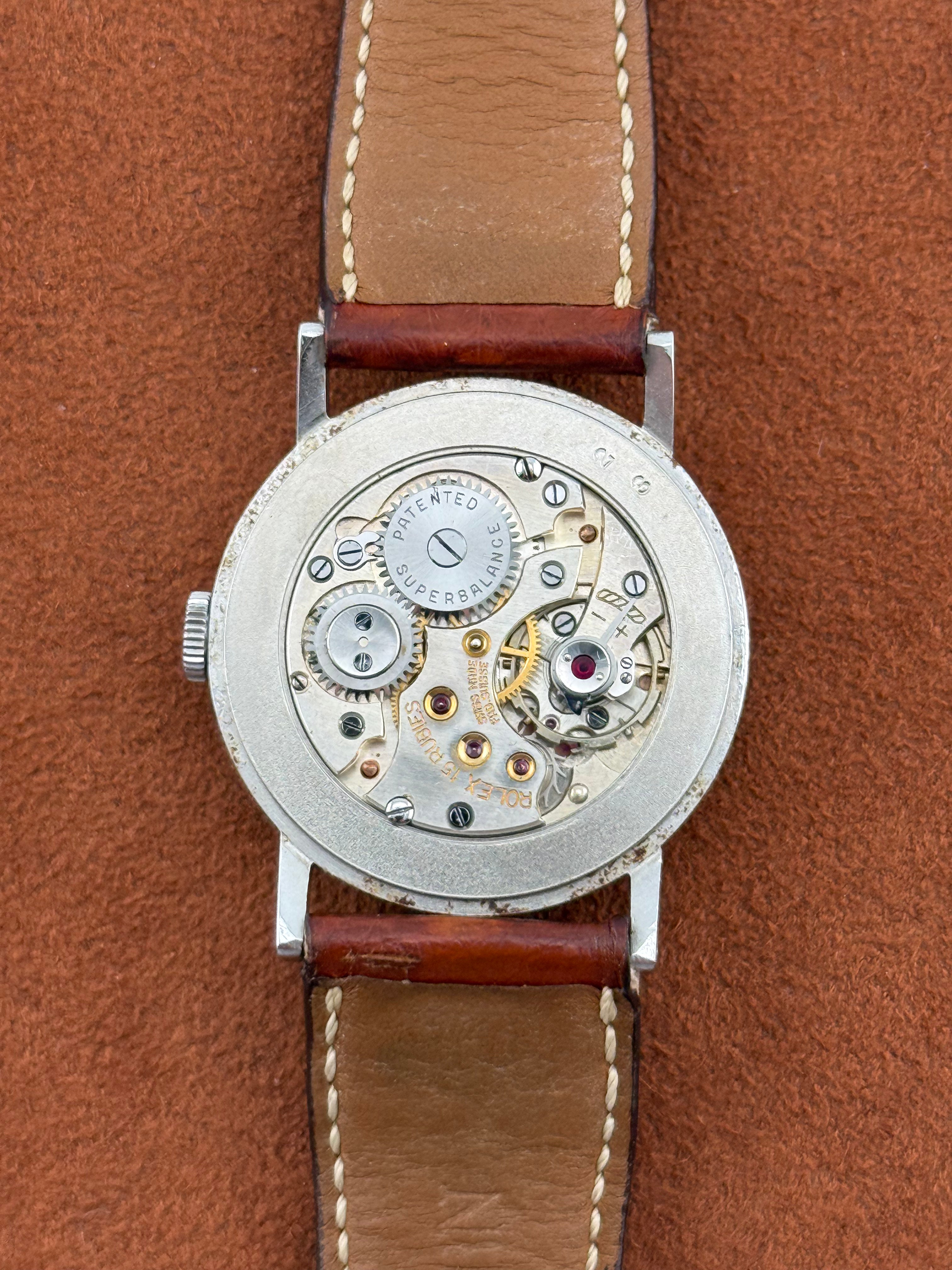 Rolex Ref. 3265 “Moneta” – Steel, Pink Dial, D. Vasić Zagreb, Circa 1937