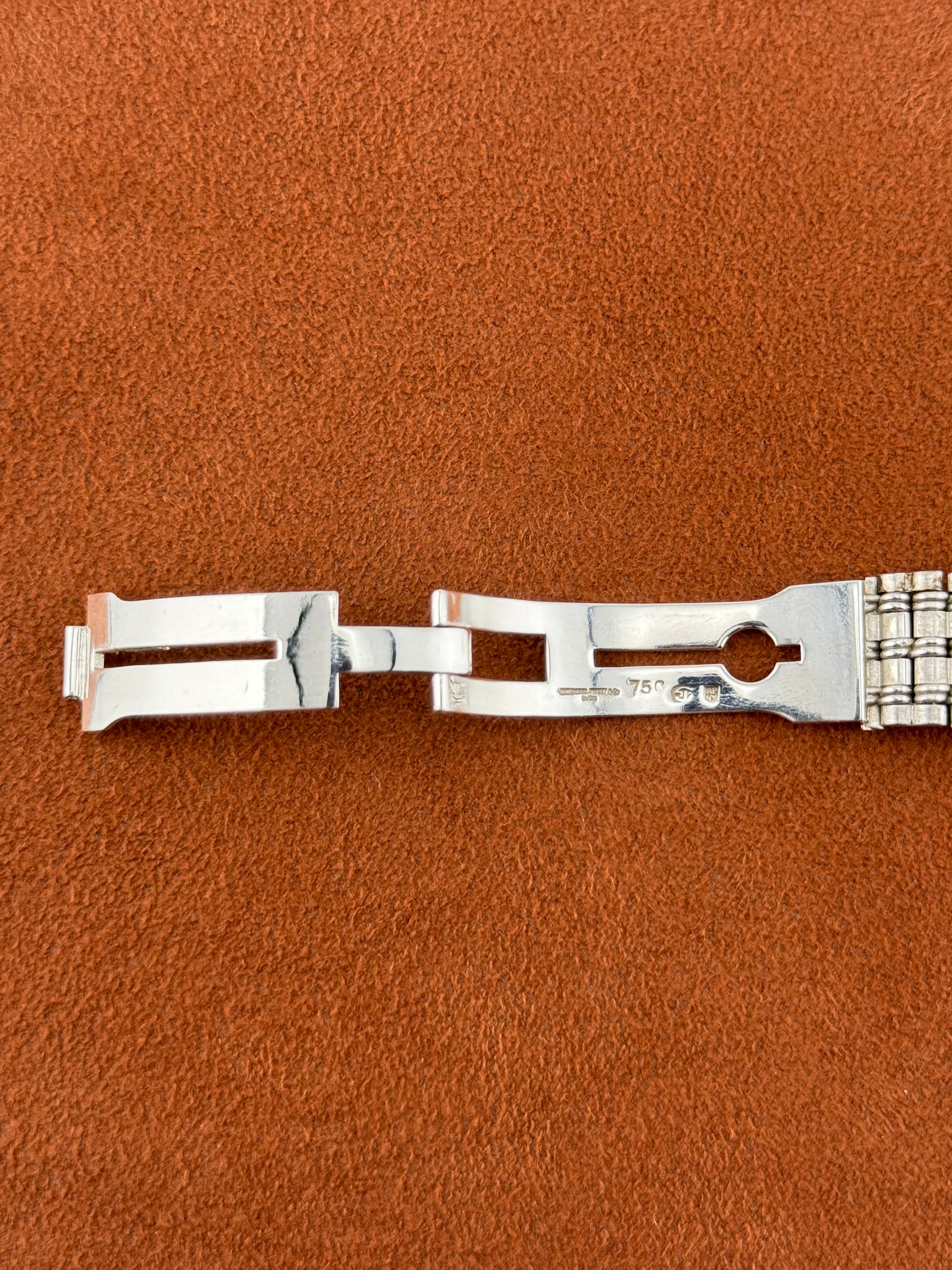 Audemars Piguet Bamboo – 18K White Gold Diamond & Sapphire Quartz Watch