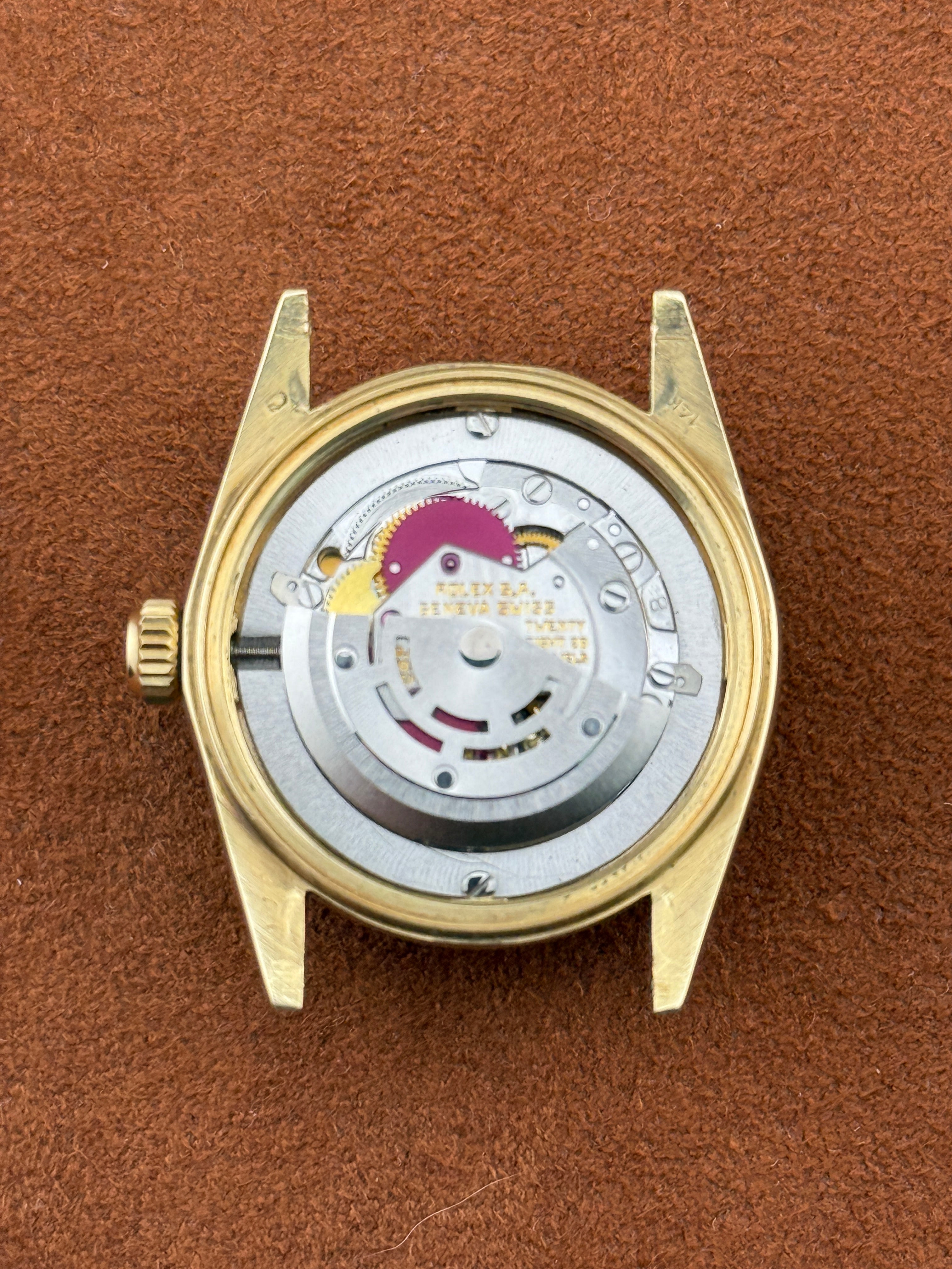 Rolex Datejust Ref. 6824 — 14K Yellow Gold, Cartier Double-Signed Dial