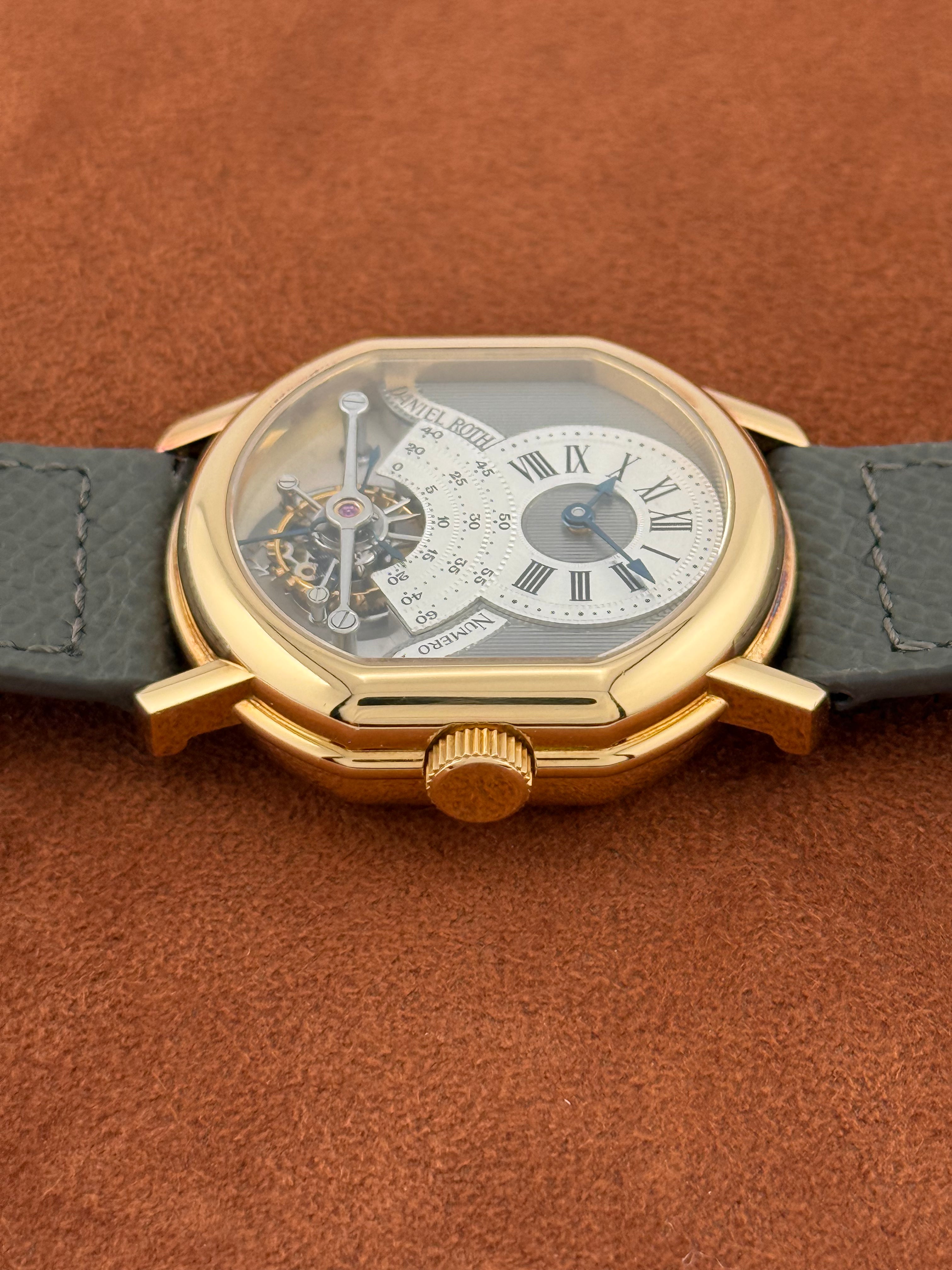 Daniel Roth Tourbillon “Double Face” Ref. 2187 – 18K Pink Gold, Full Set, Circa 1993