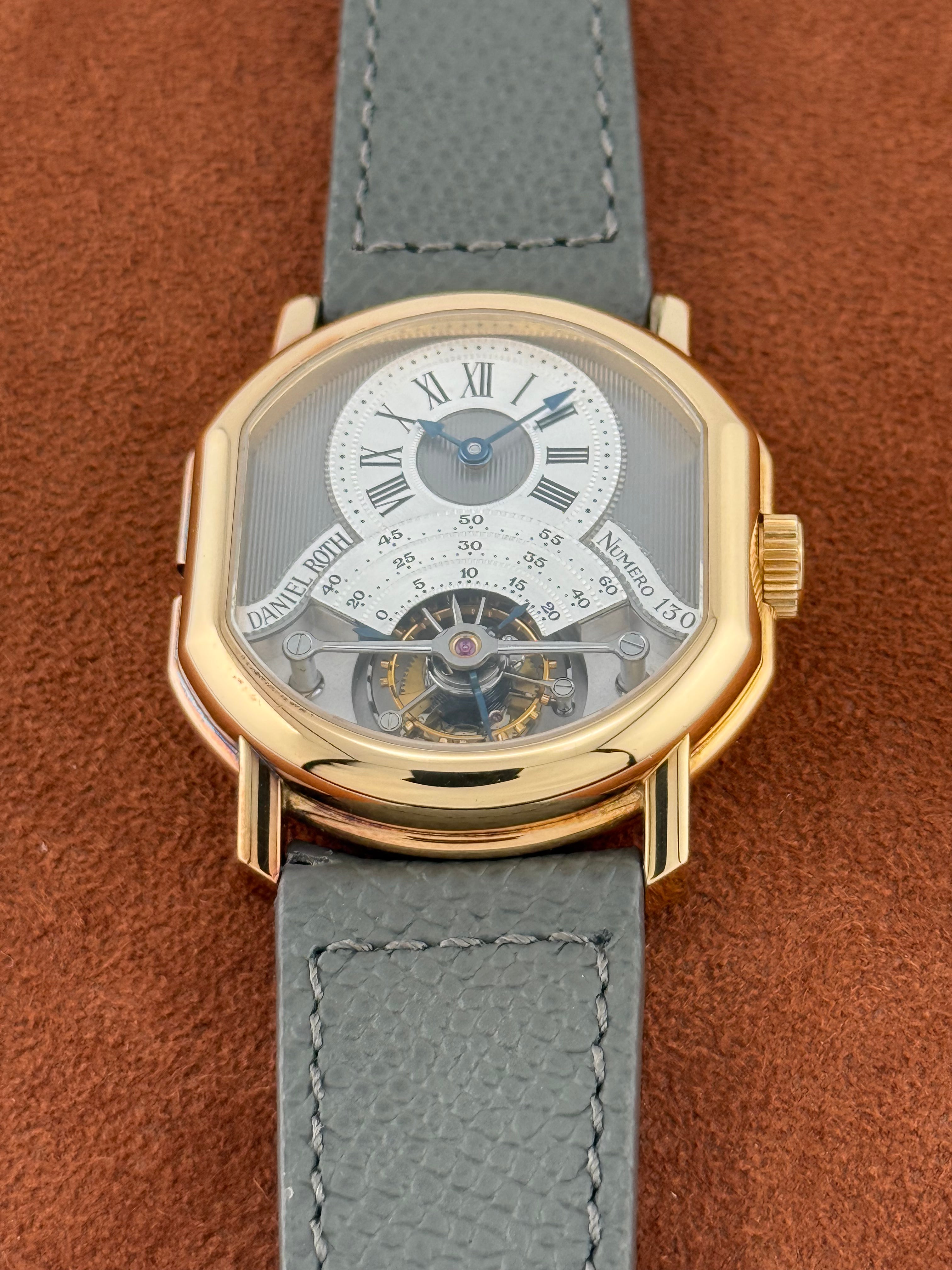 Daniel Roth Tourbillon “Double Face” Ref. 2187 – 18K Pink Gold, Full Set, Circa 1993