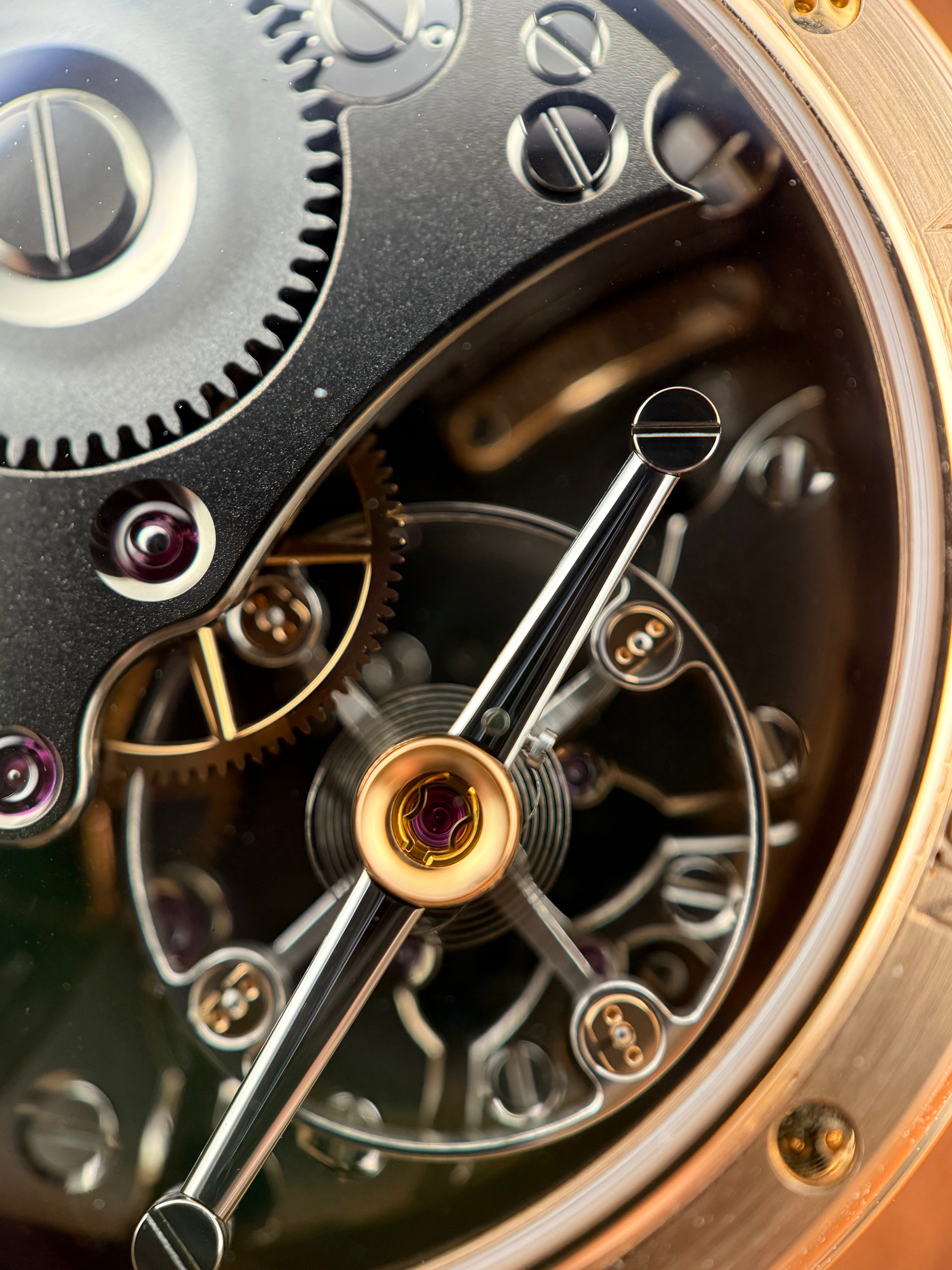 Voutilainen Retrograde Date Ref. 217QRS – Pink Gold, Blue Guilloché Dial, Limited Edition of 10