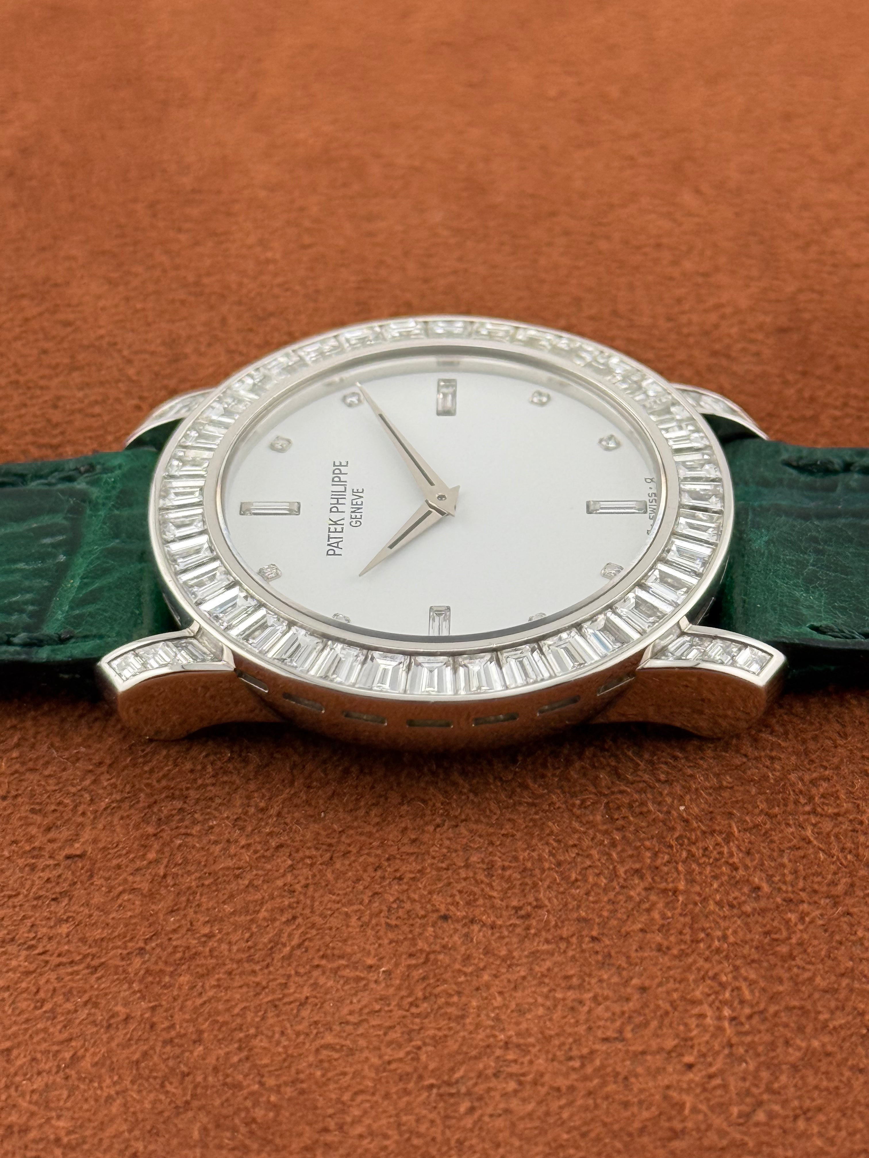 Patek Philippe Calatrava Ref. 5027 Platinum Diamond-Set with Extract from the Archives