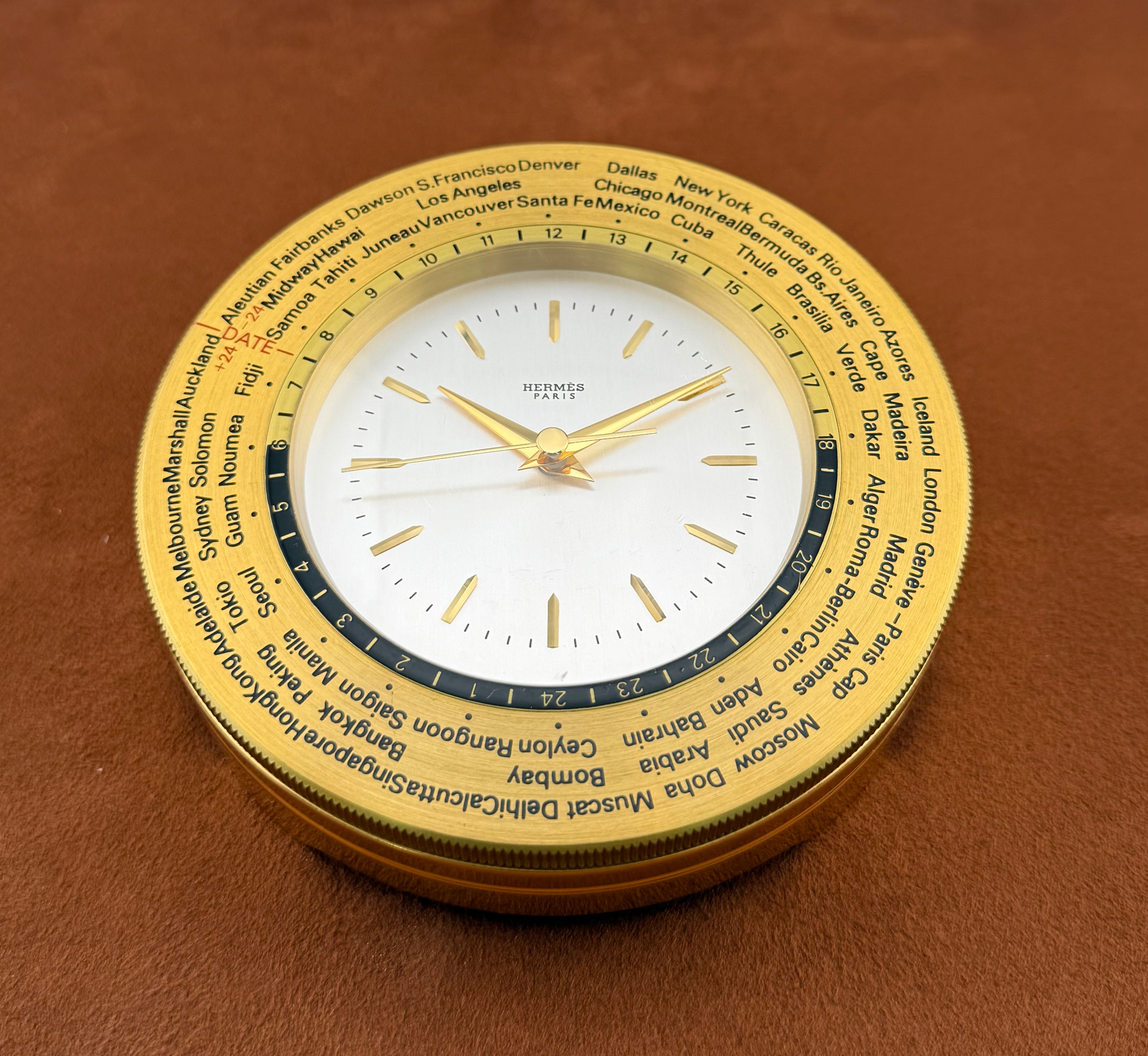Hermes Desk Clock World Time