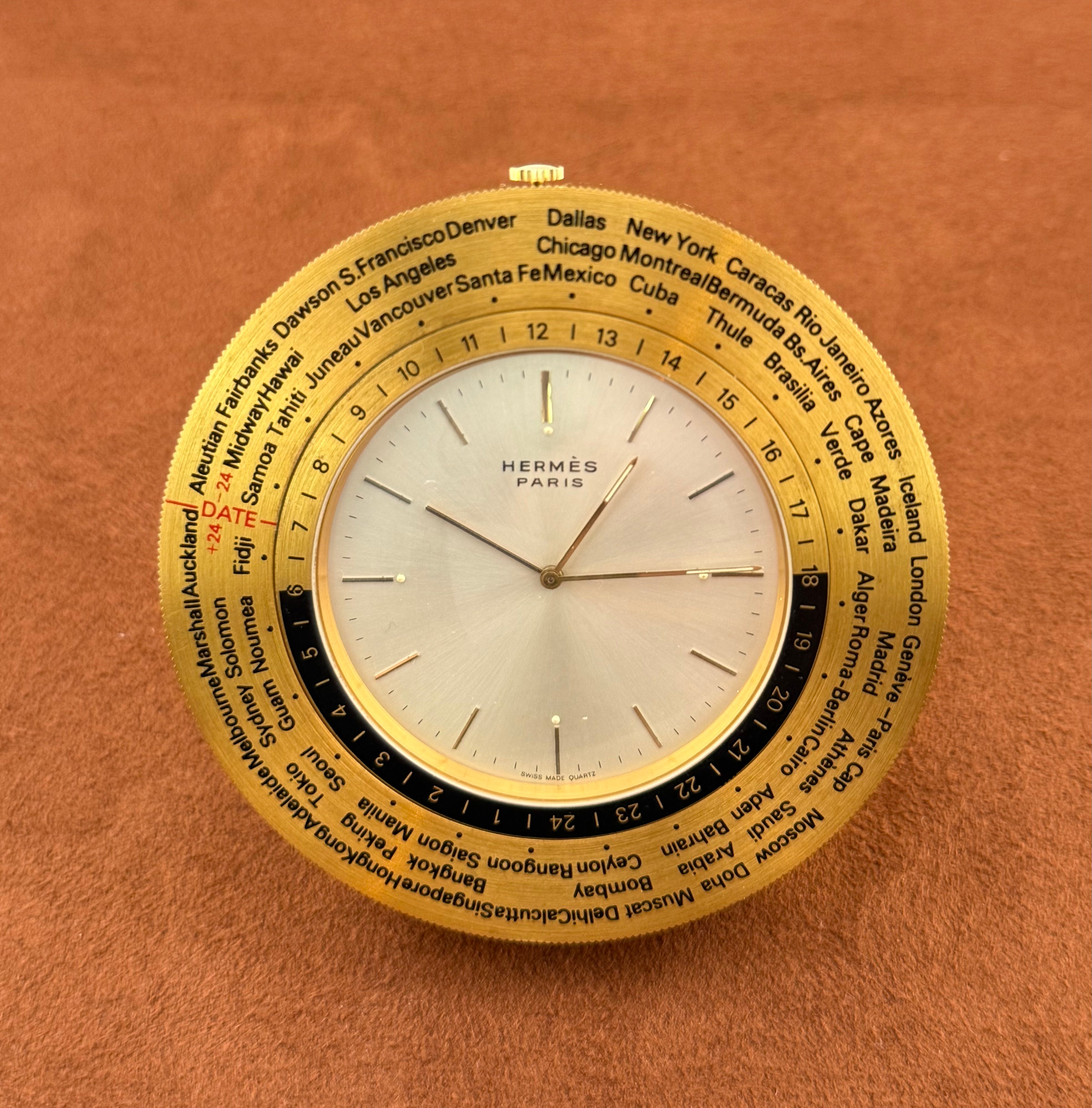 Hermes Desk Clock World Time with alarm