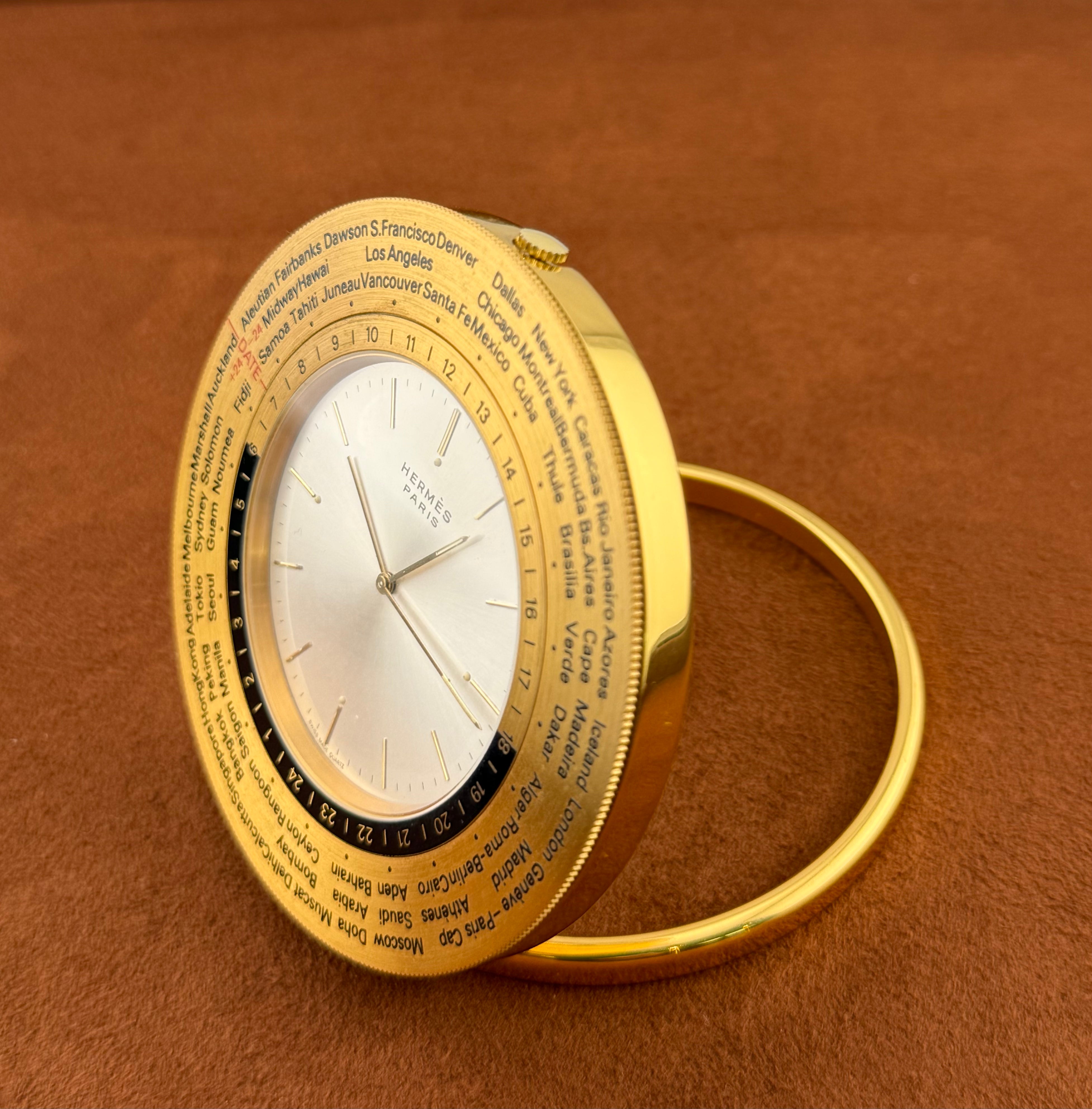 Hermes Desk Clock World Time with alarm