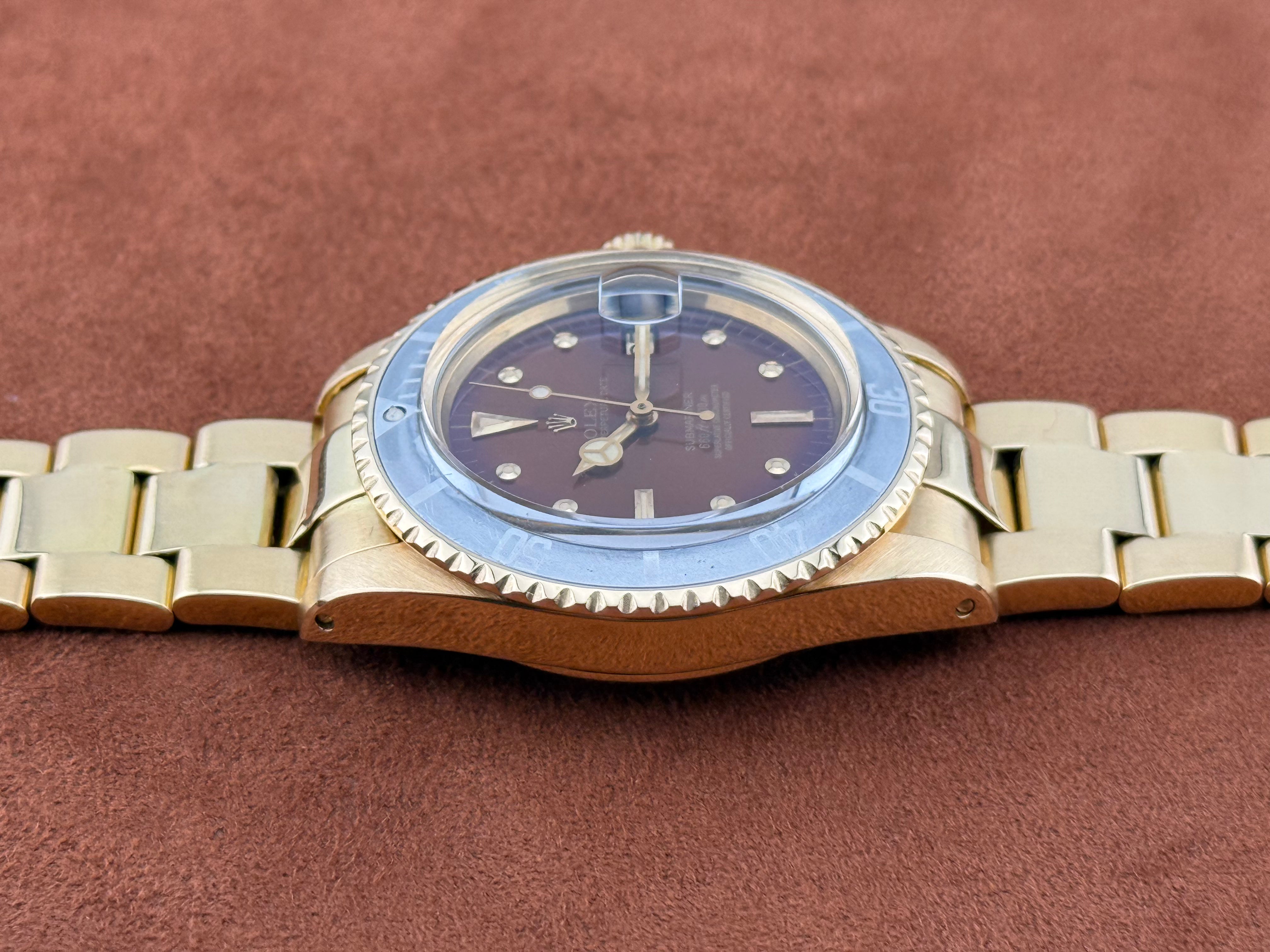 Rolex Submariner Date Ref. 1680 – 18K Gold, Tropical Dial, Bracelet, Circa 1978