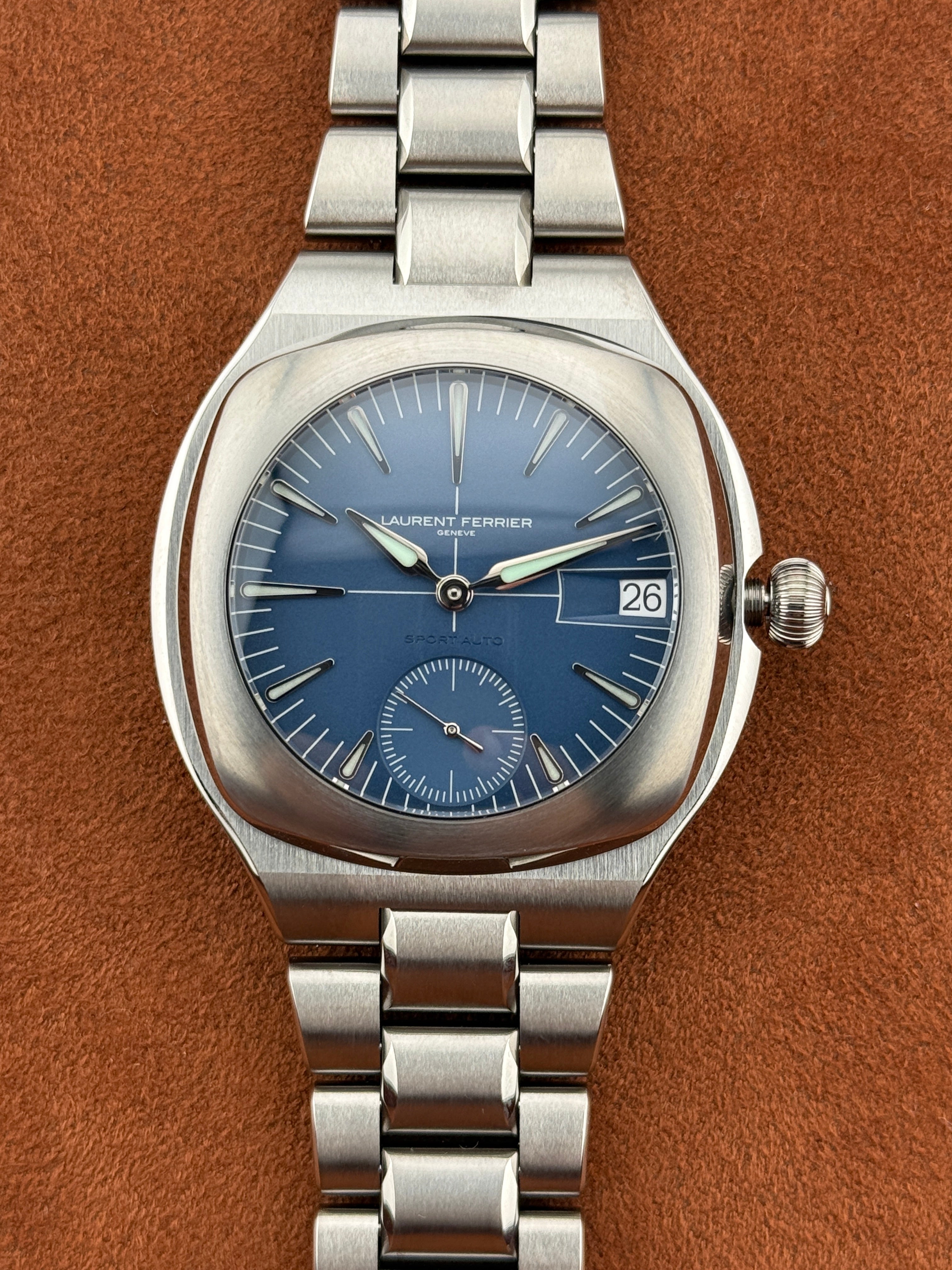 Laurent Ferrier Sport Auto Titanium Blue Dial — Full Set, 2023