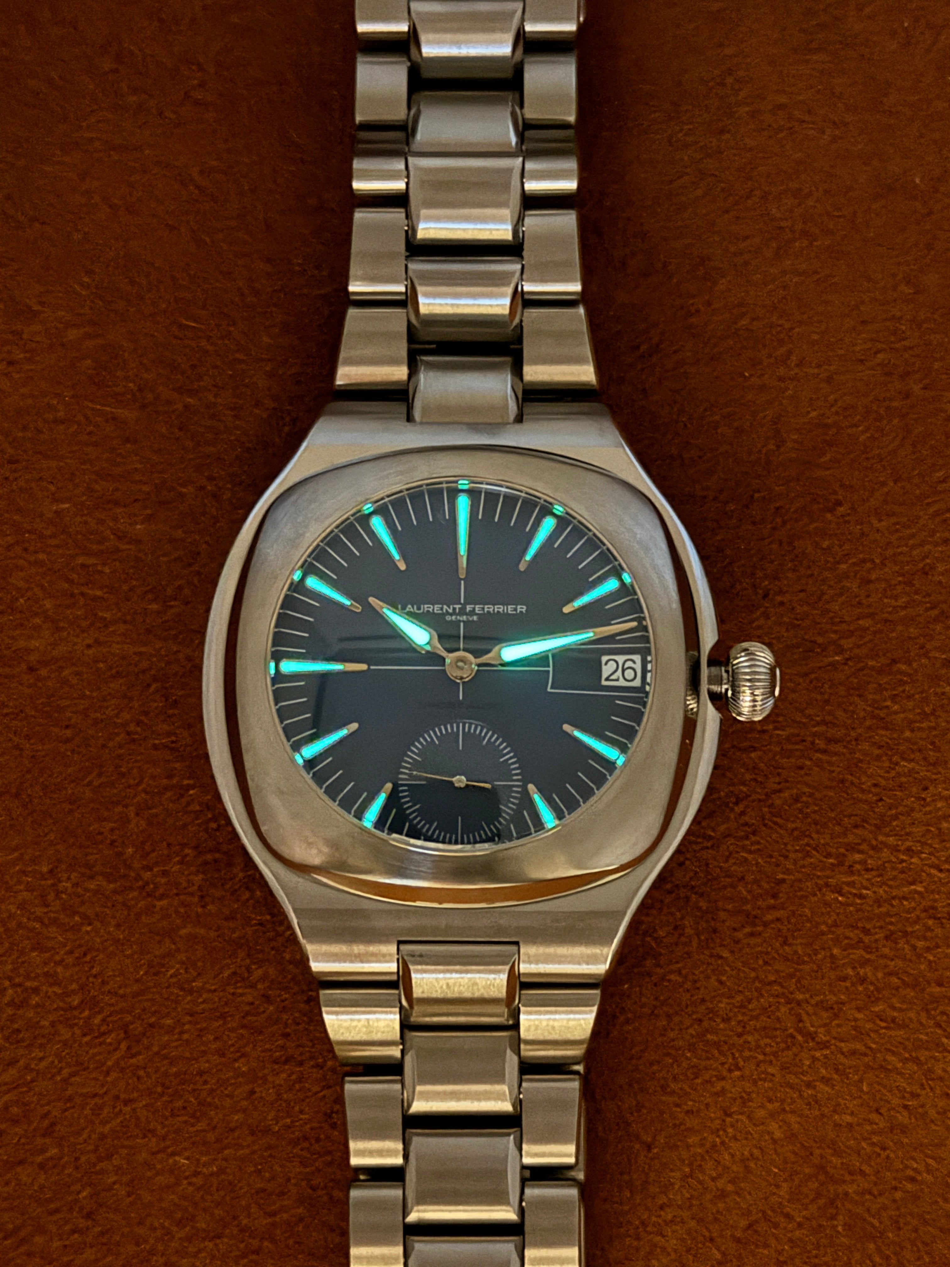 Laurent Ferrier Sport Auto Titanium Blue Dial — Full Set, 2023