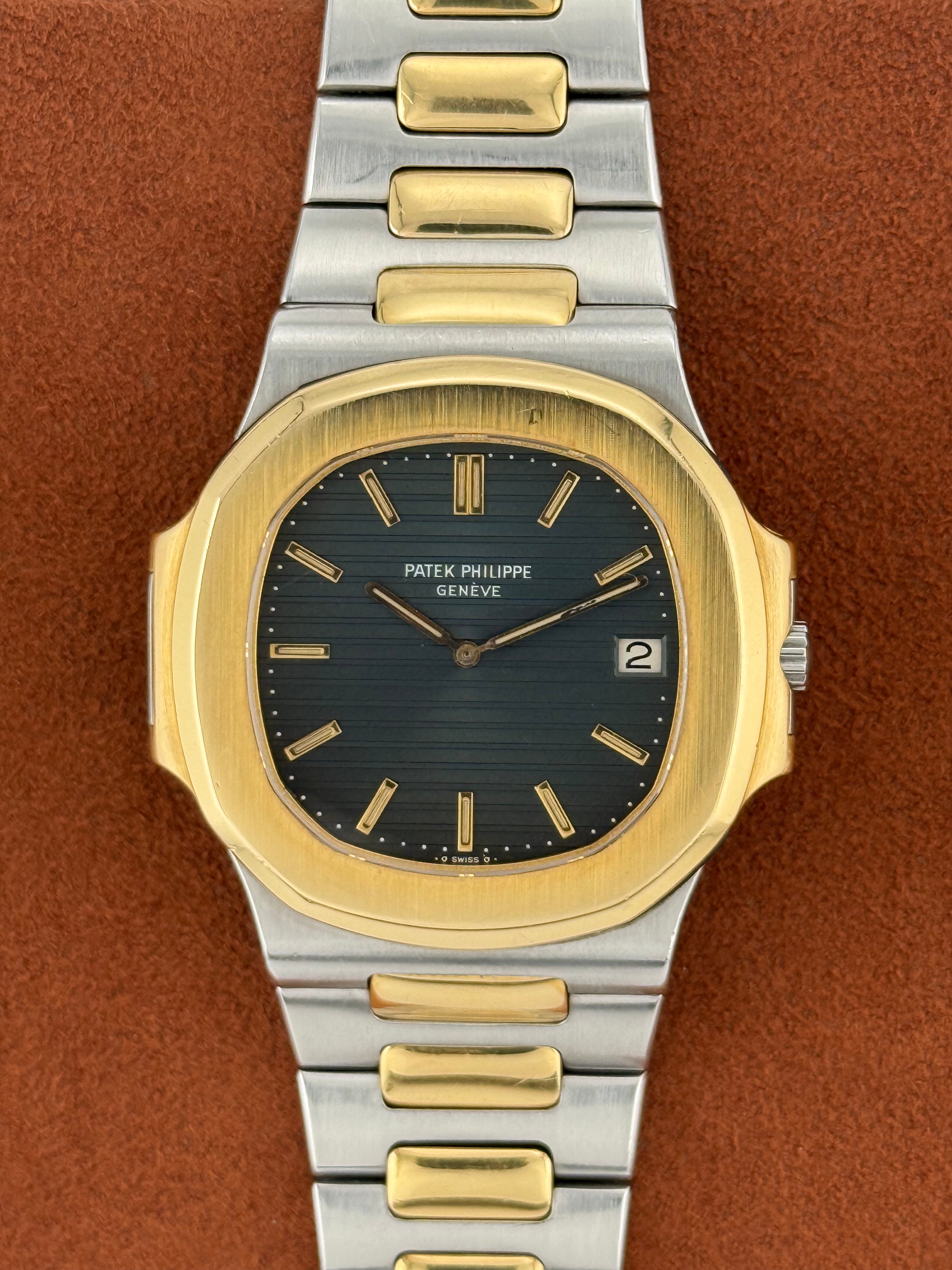 Patek Philippe Nautilus Ref. 3700/1AJ – Two-Tone Jumbo, Blue Dial