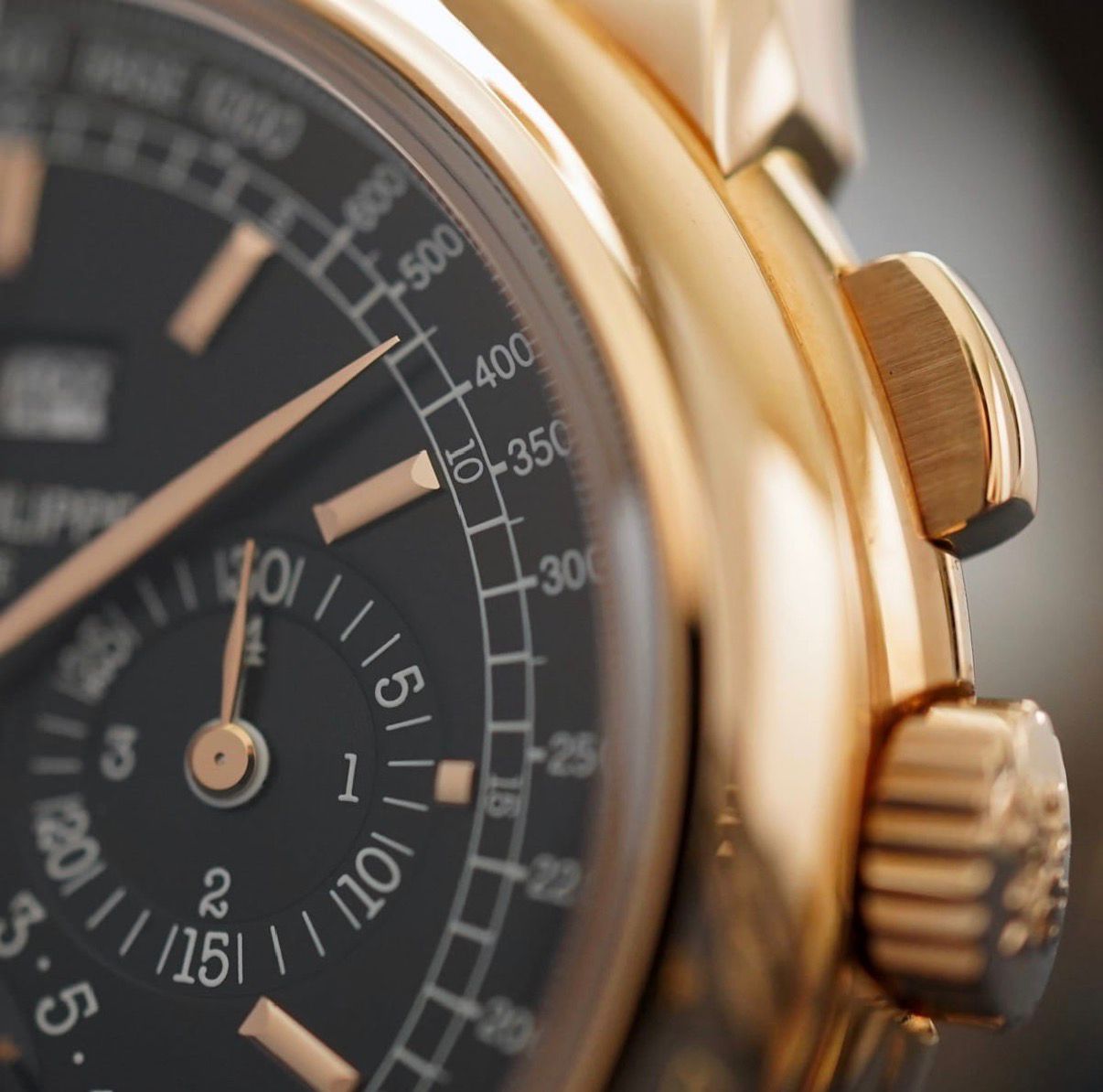 Patek Philippe Perpetual Calendar Chronograph Ref. 5970R-019, Pink Gold, Black Dial, Special Order, 2015