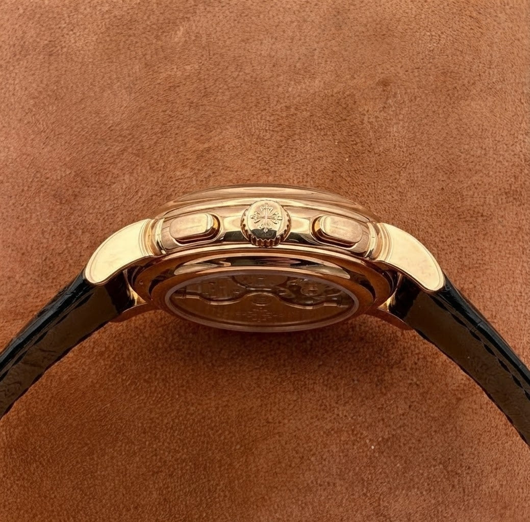 Patek Philippe Perpetual Calendar Chronograph Ref. 5970R-019, Pink Gold, Black Dial, Special Order, 2015