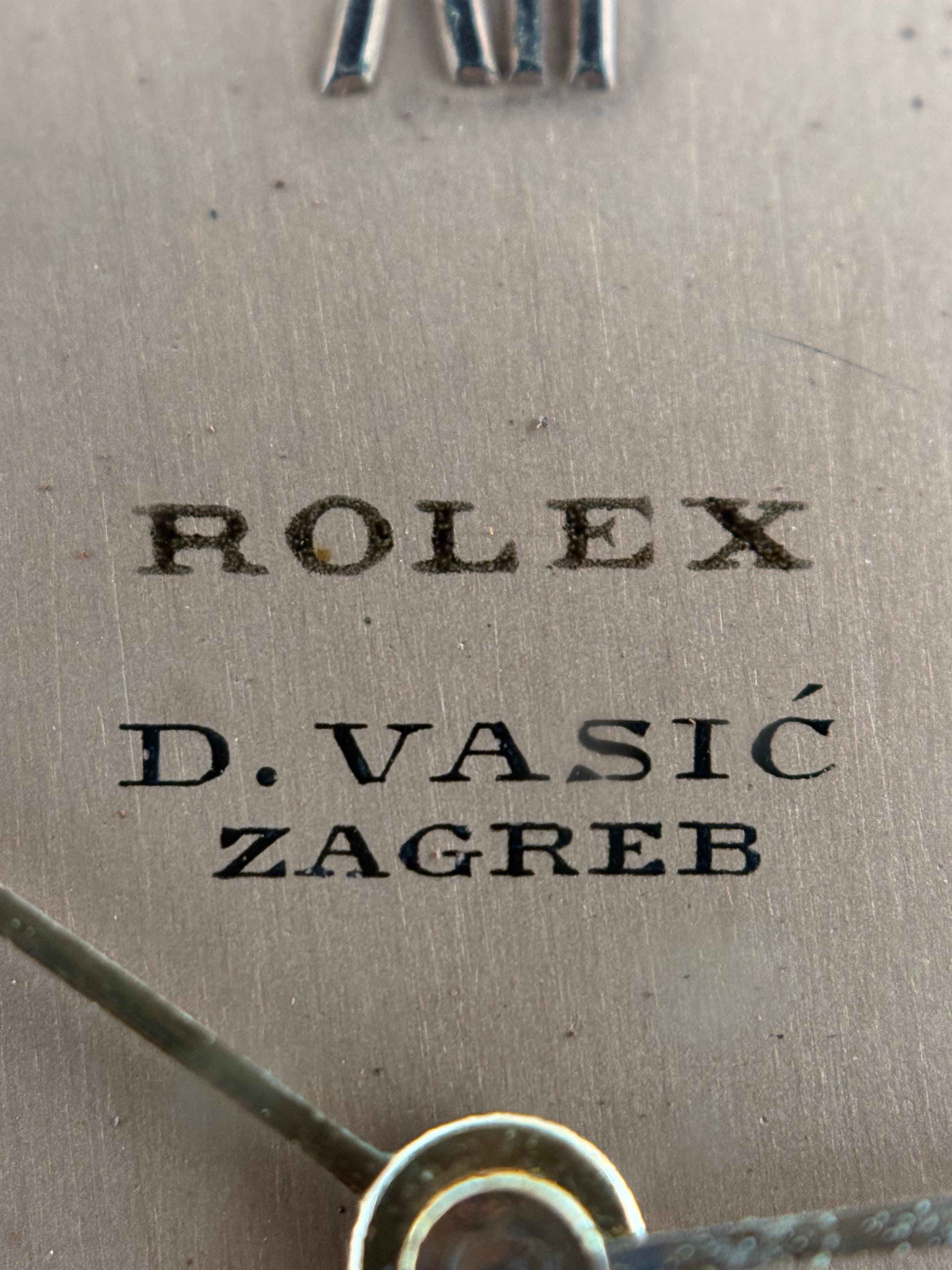Rolex Ref. 3265 “Moneta” – Steel, Pink Dial, D. Vasić Zagreb, Circa 1937