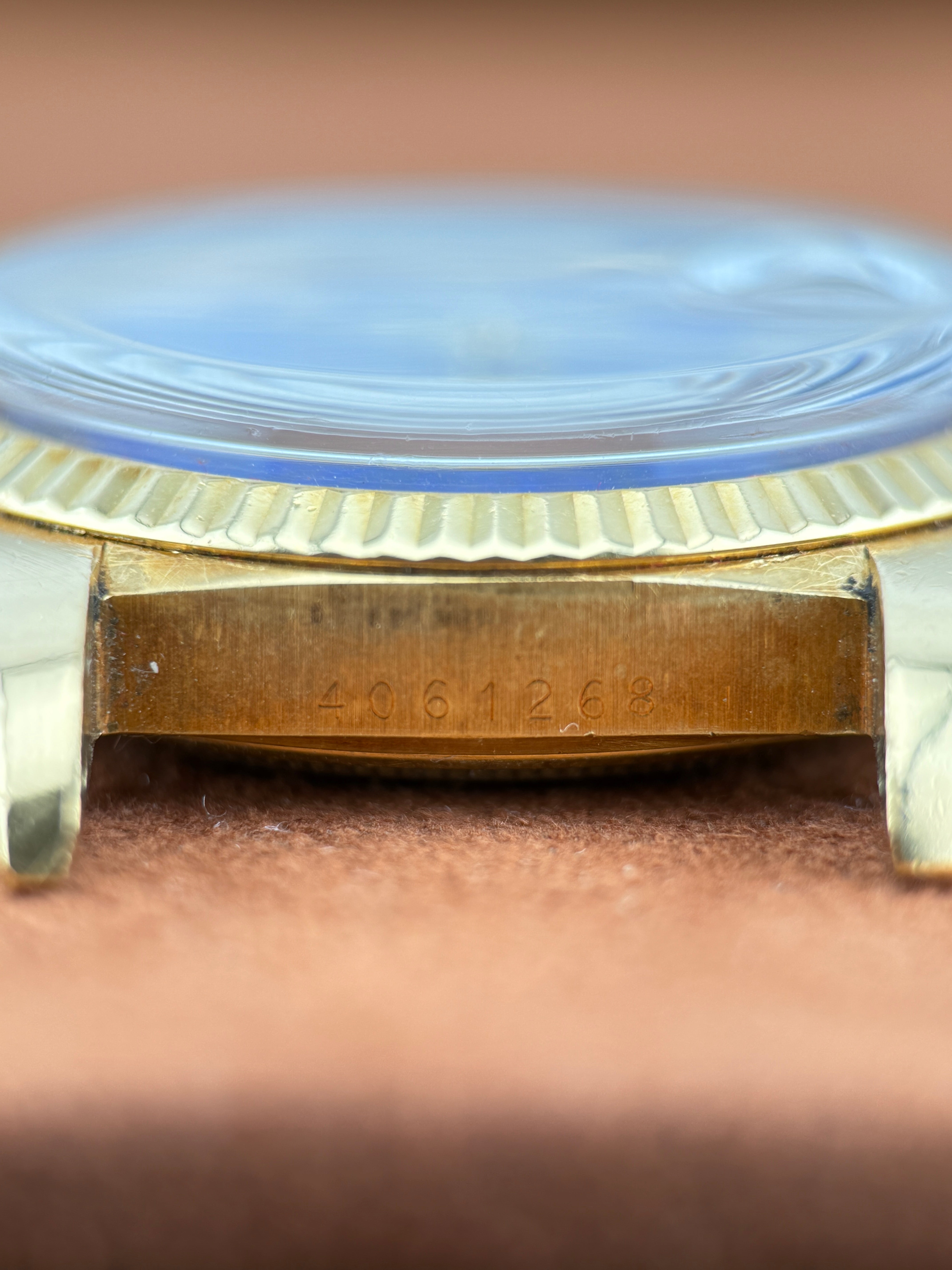 Rolex Oyster Perpetual Datejust Ref. 1601 — 18k Yellow Gold, Lapis Lazuli Khanjar Dial, Circa 1975