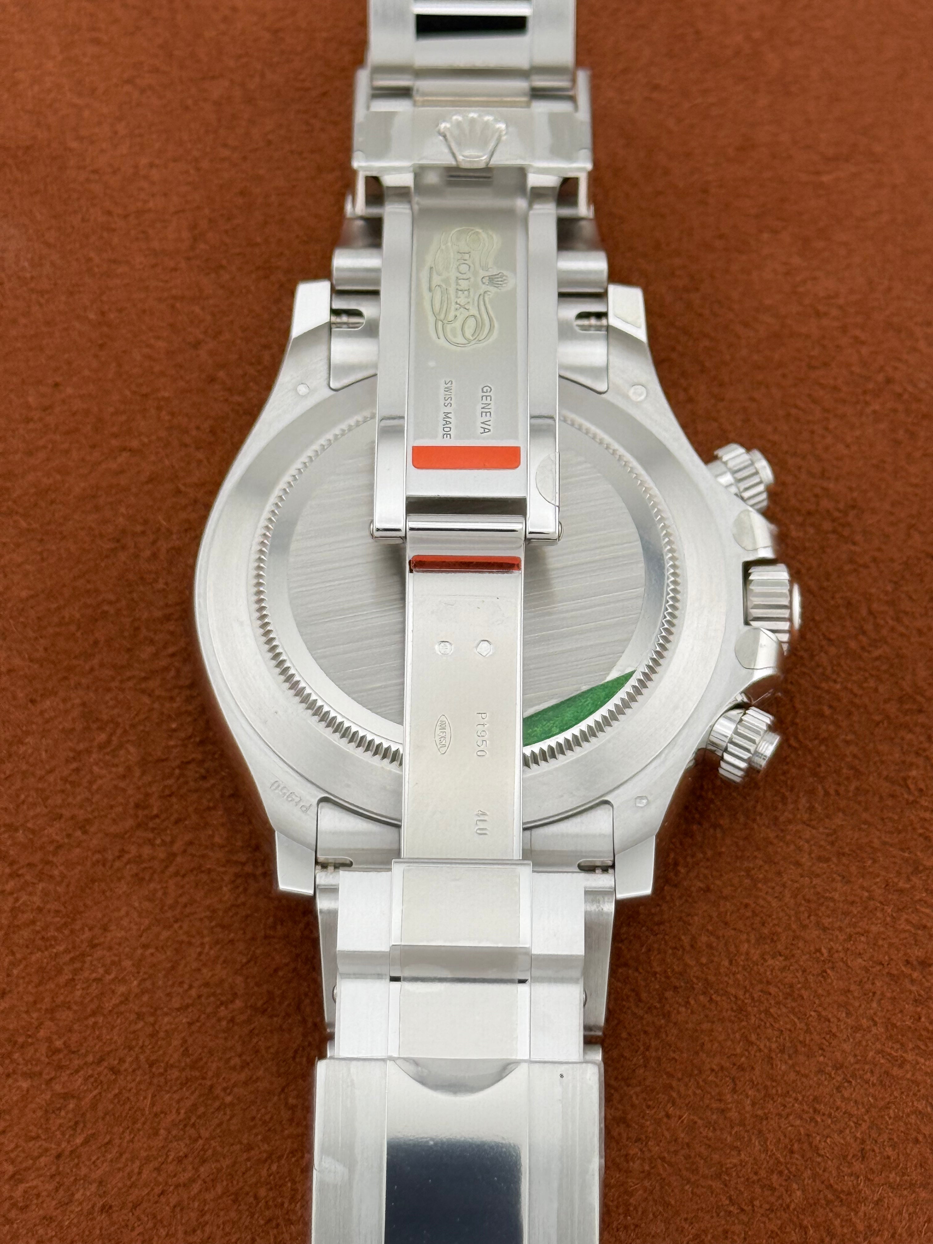 Rolex Cosmograph Daytona Ref. 116506 – Platinum, Ice Blue Dial, Eastern Arabic Numerals – Unworn, Full Set 2022
