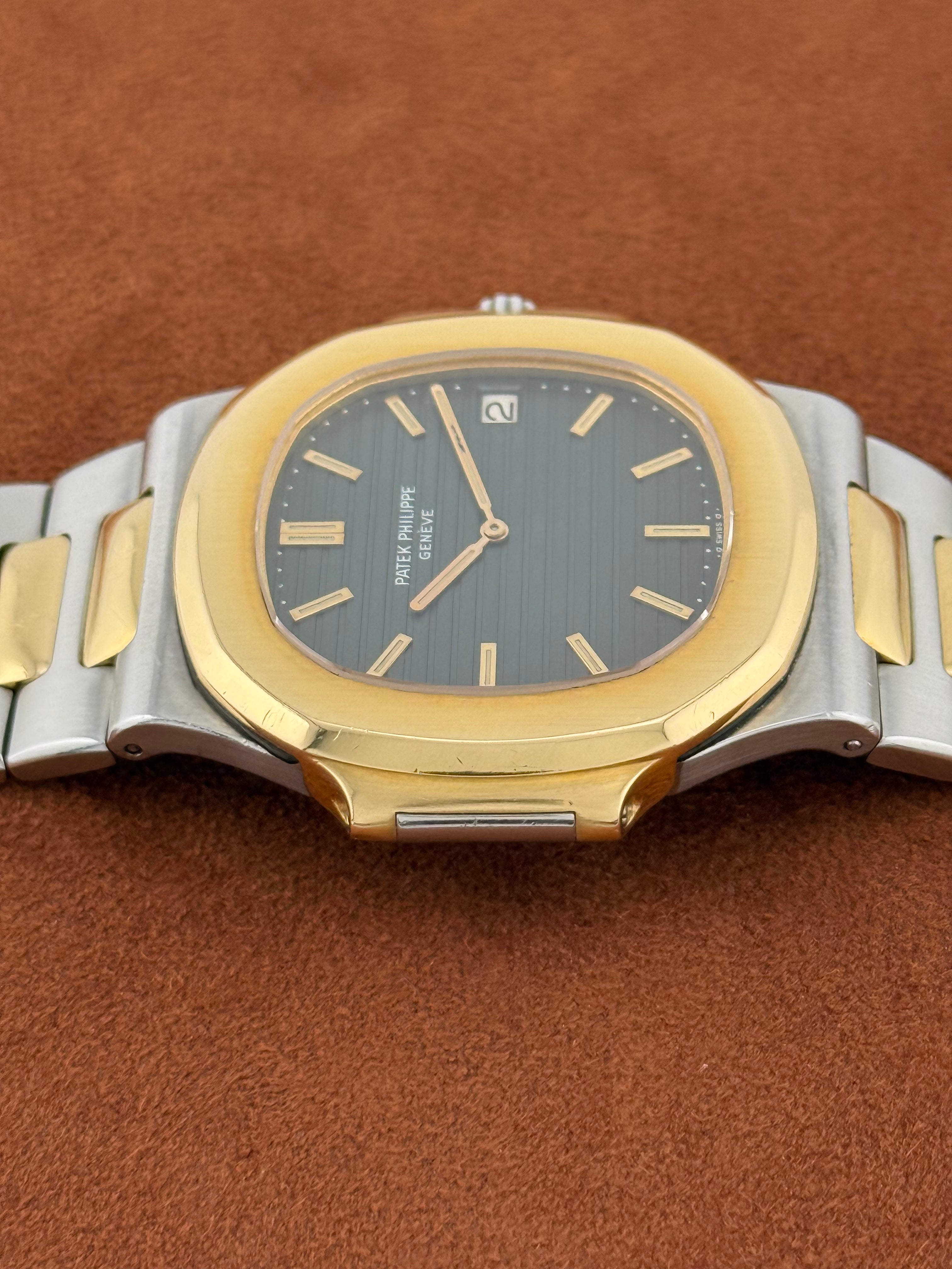 Patek Philippe Nautilus Ref. 3700/1AJ – Two-Tone Jumbo, Blue Dial
