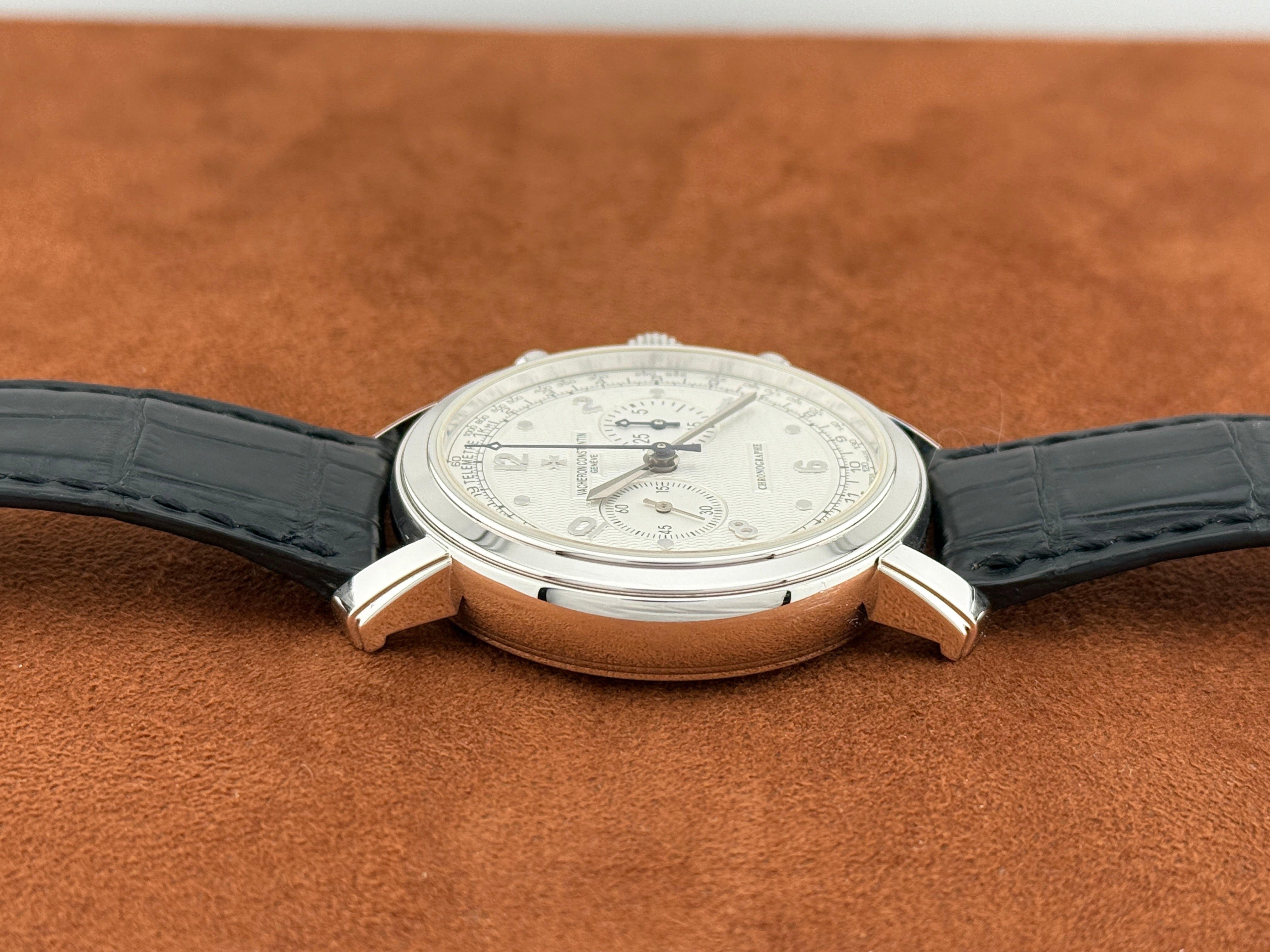 Vacheron Constantin Malte Chronograph Ref. 47120, White Gold, Guilloché Dial