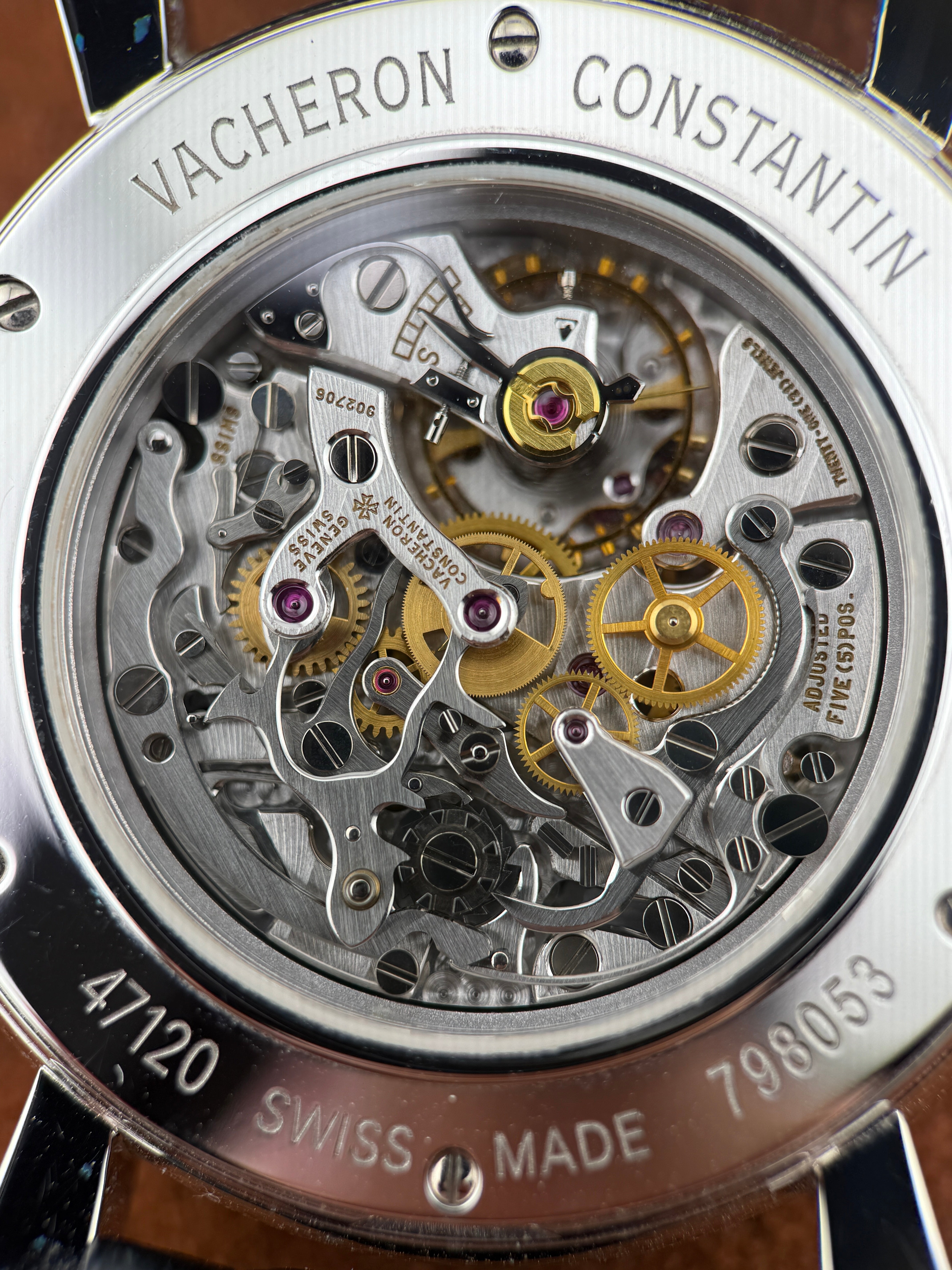 Vacheron Constantin Malte Chronograph Ref. 47120, White Gold, Guilloché Dial