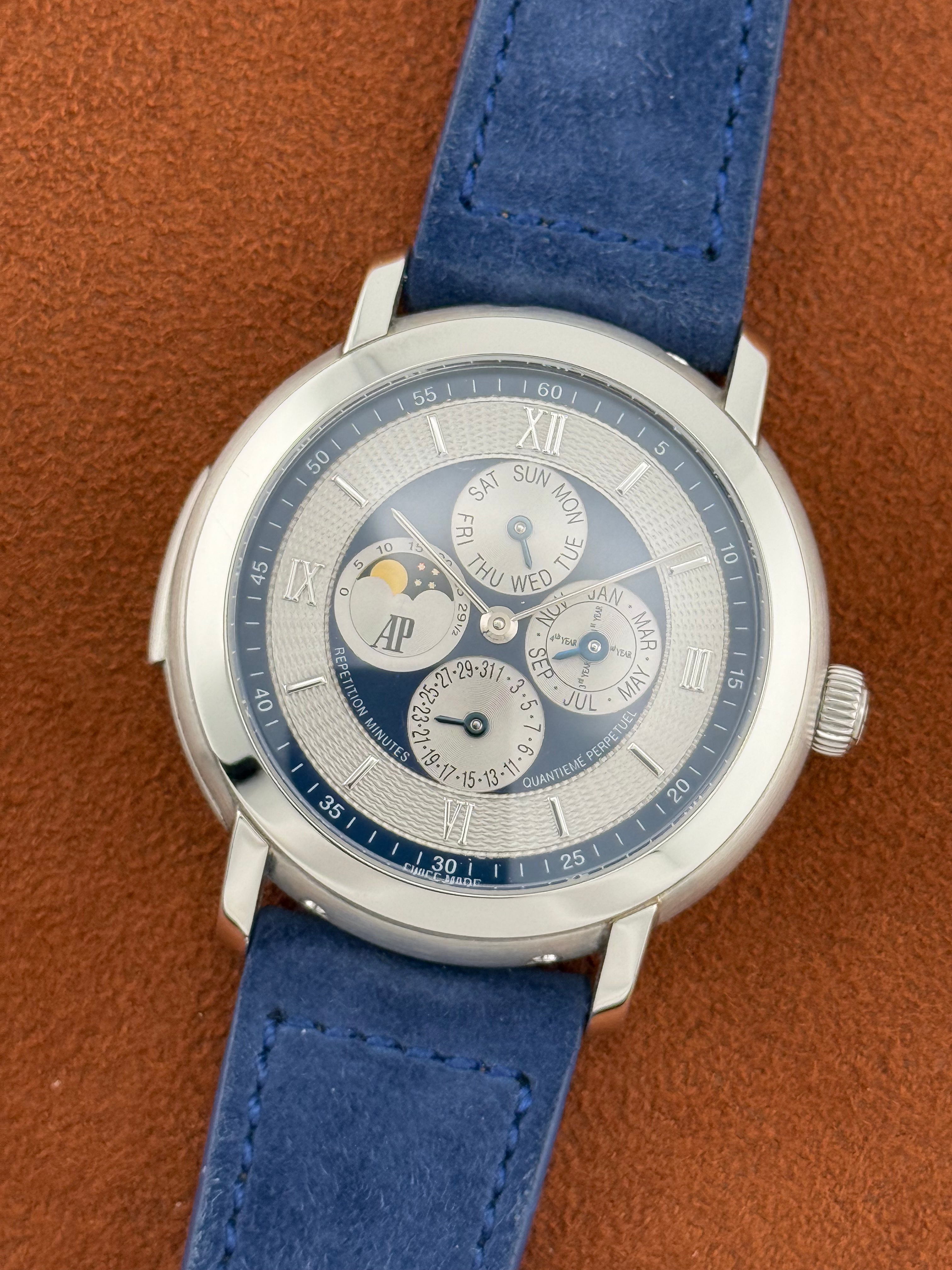 Audemars Piguet Jules Audemars Minute Repeater Perpetual Calendar Ref. 25918PT – Platinum, Special-Order Dial