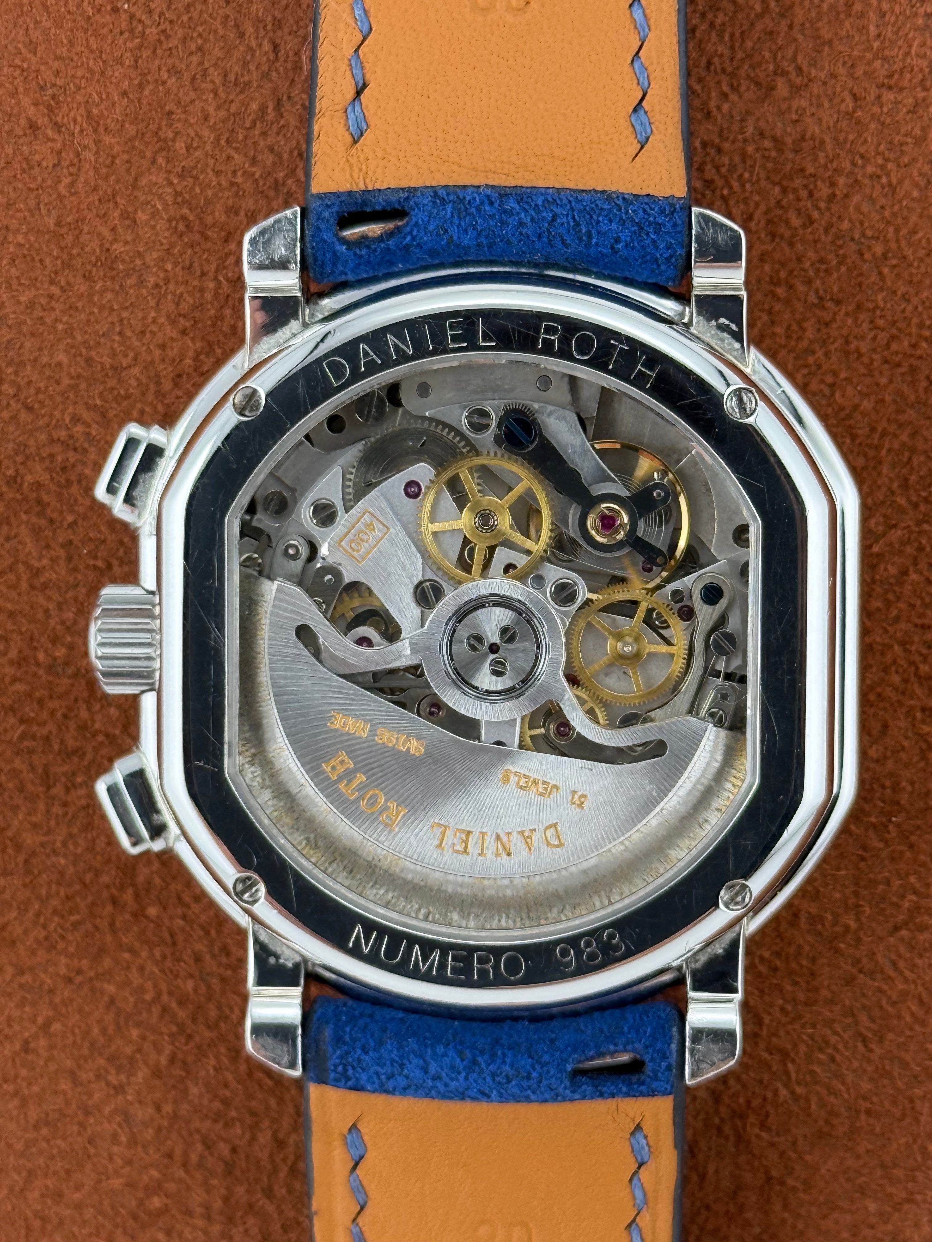 Daniel Roth Masters Chronograph Ref. S247 – Yellow Dial, Stainless Steel, El Primero