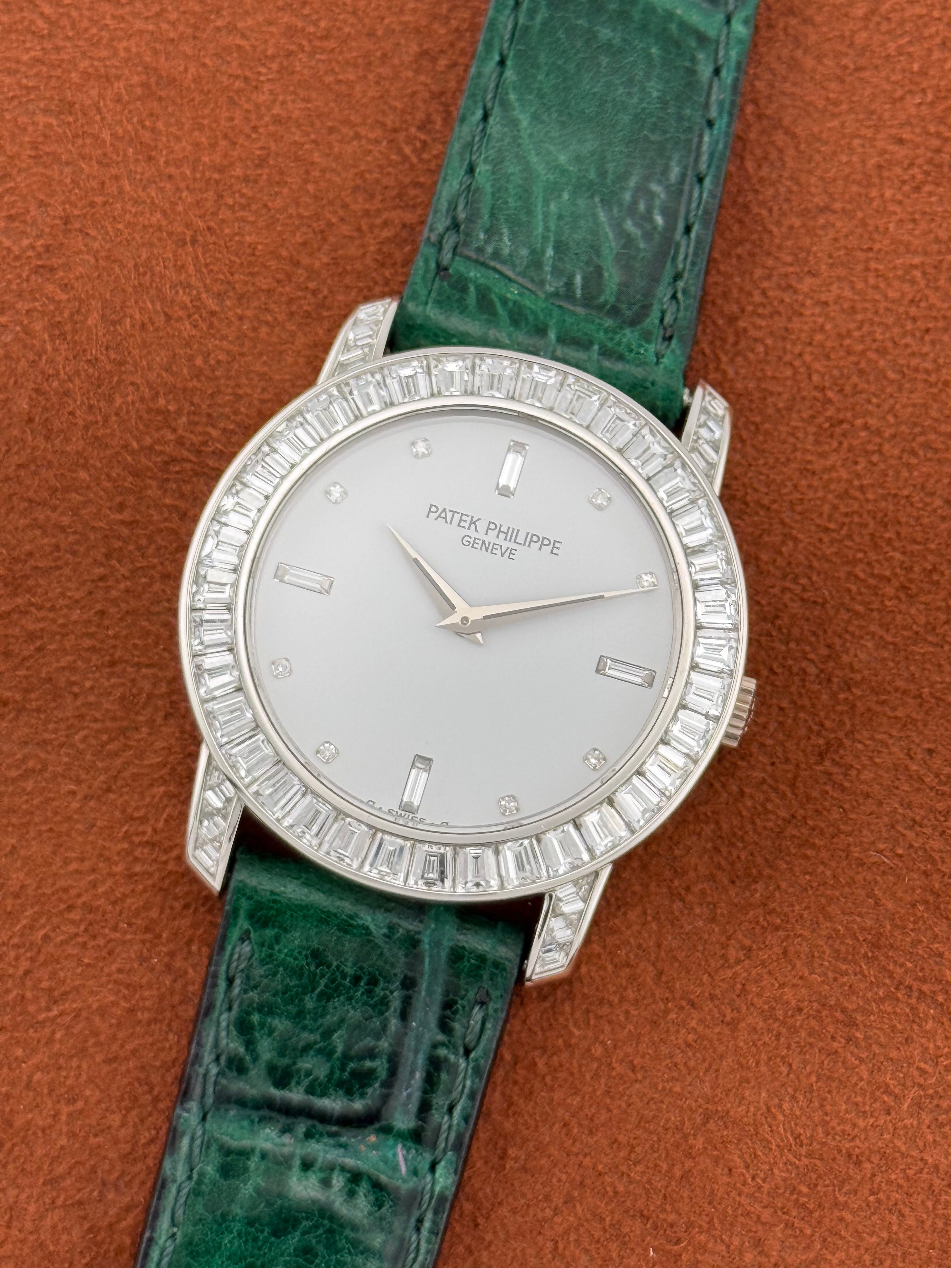 Patek Philippe Calatrava Ref. 5027 Platinum Diamond-Set with Extract from the Archives