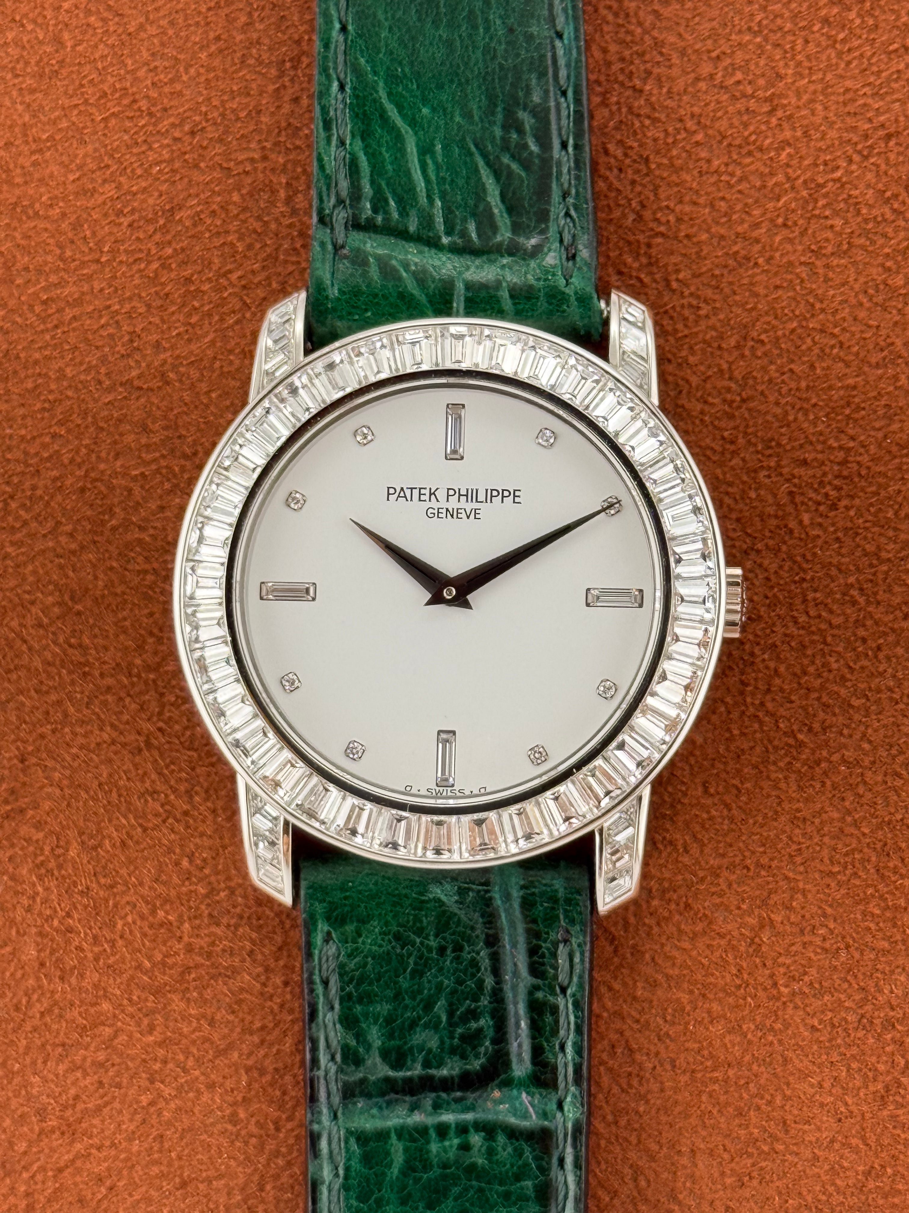 Patek Philippe Calatrava Ref. 5027 Platinum Diamond-Set with Extract from the Archives
