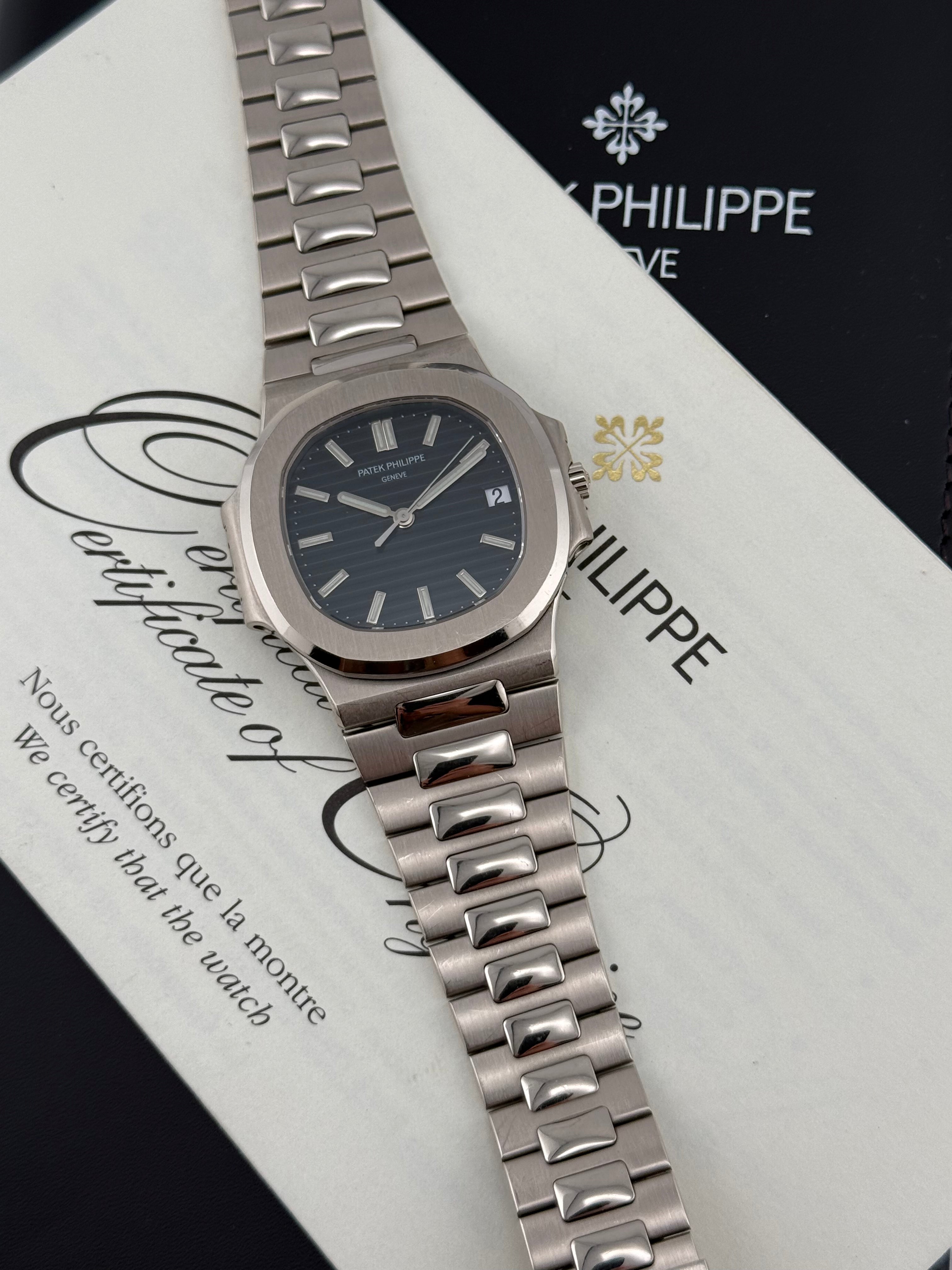 Patek Philippe Nautilus Ref. 3711 – 18K White Gold, Black Dial, Certificate of Origin