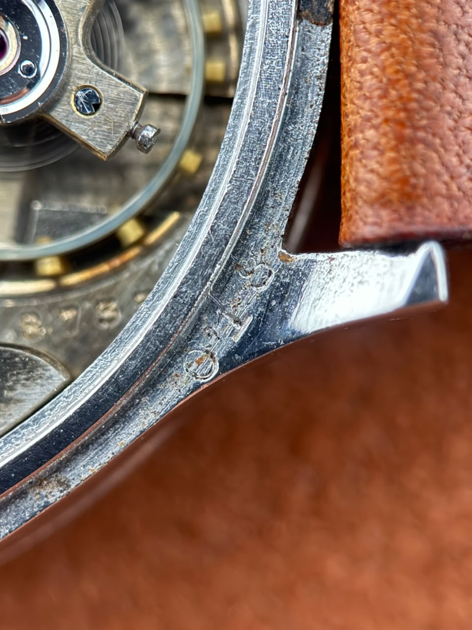 Eberhard & Co. Pre-Extra Fort Chronograph, Stainless Steel, Salmon Dial, Circa 1940