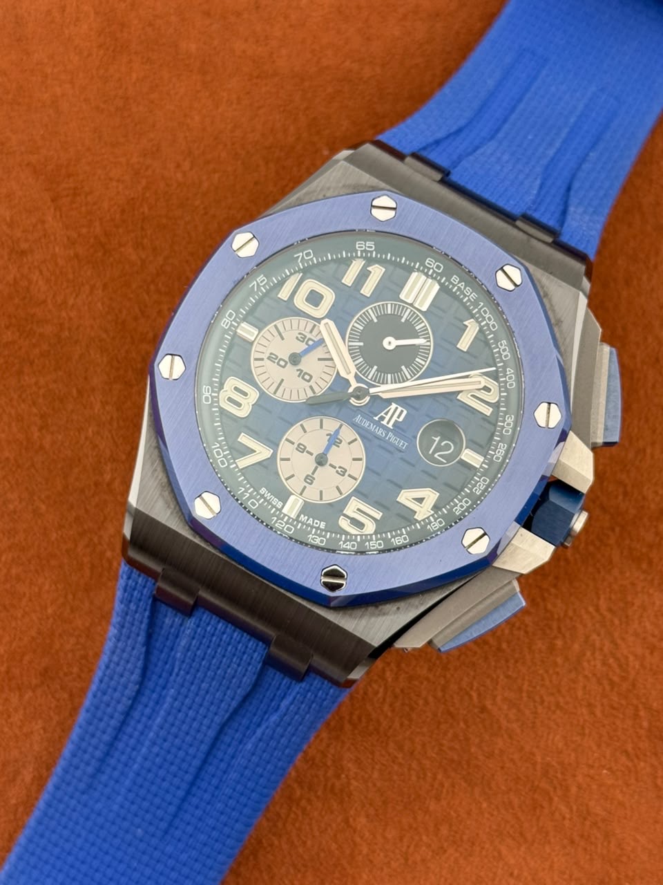 Audemars Piguet Royal Oak Offshore Selfwinding Chronograph Ref. 26405CE.OO.A030CA.01 — Black & Blue Ceramic, Full Set