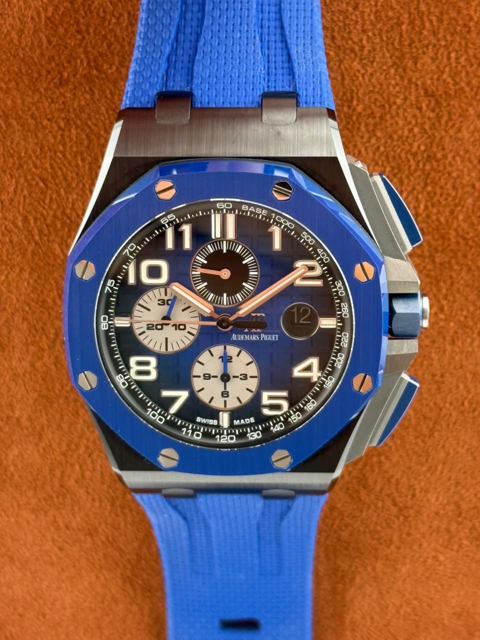 Audemars Piguet Royal Oak Offshore Selfwinding Chronograph Ref. 26405CE.OO.A030CA.01 — Black & Blue Ceramic, Full Set