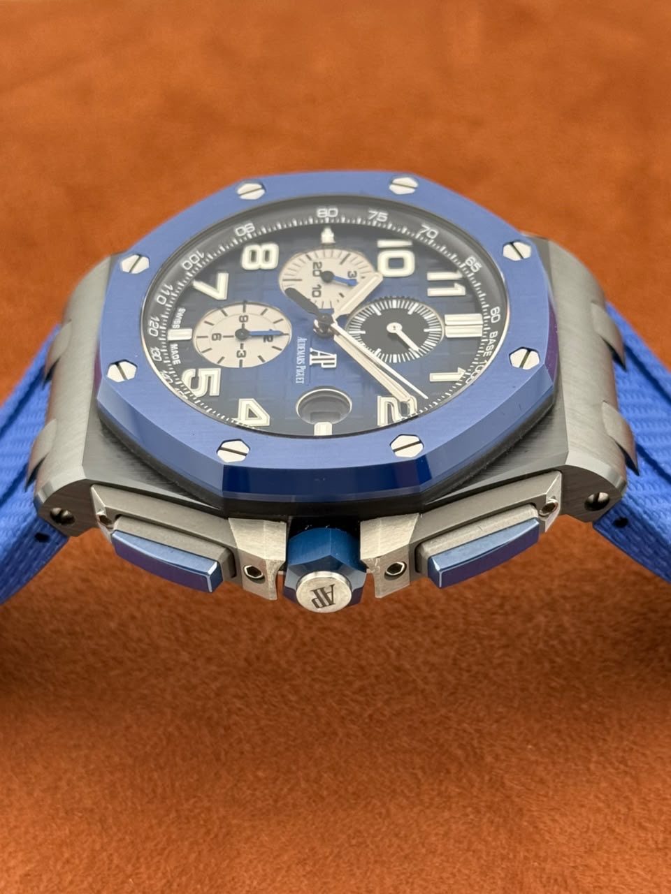 Audemars Piguet Royal Oak Offshore Selfwinding Chronograph Ref. 26405CE.OO.A030CA.01 — Black & Blue Ceramic, Full Set