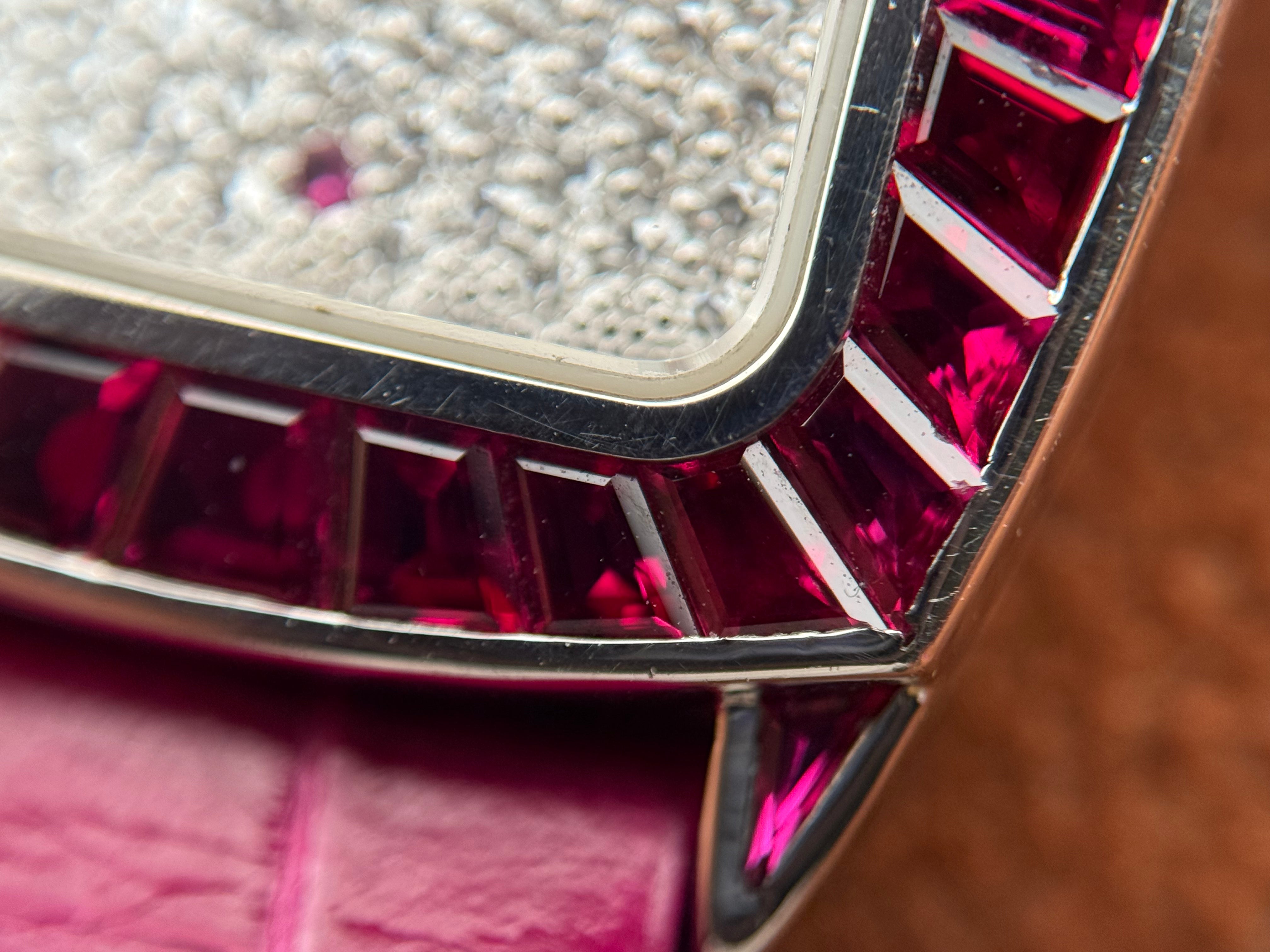 Audemars Piguet Ref. 66625BC – 18K White Gold, Diamond and Ruby-Set Lady’s Watch