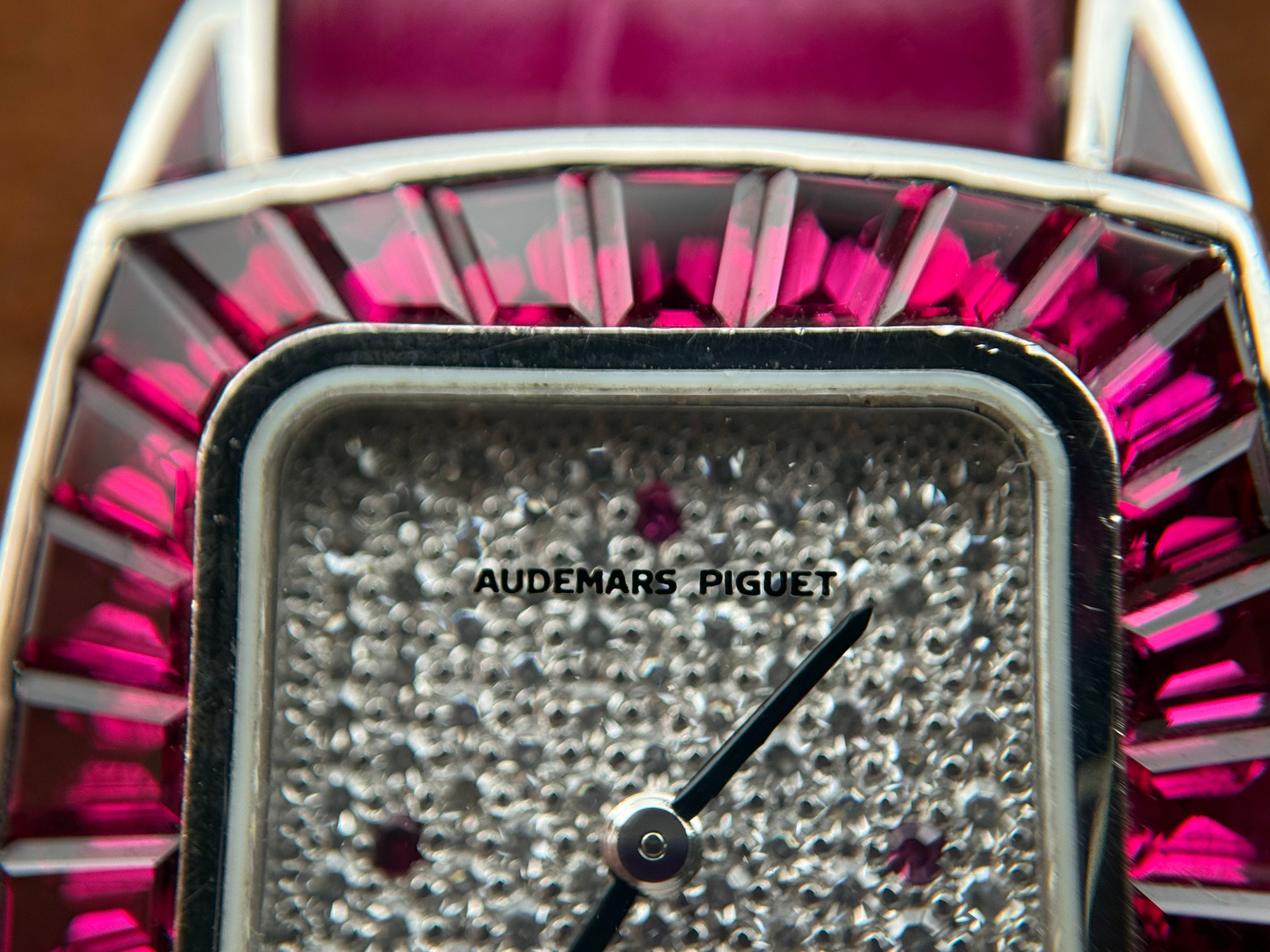Audemars Piguet Ref. 66625BC – 18K White Gold, Diamond and Ruby-Set Lady’s Watch