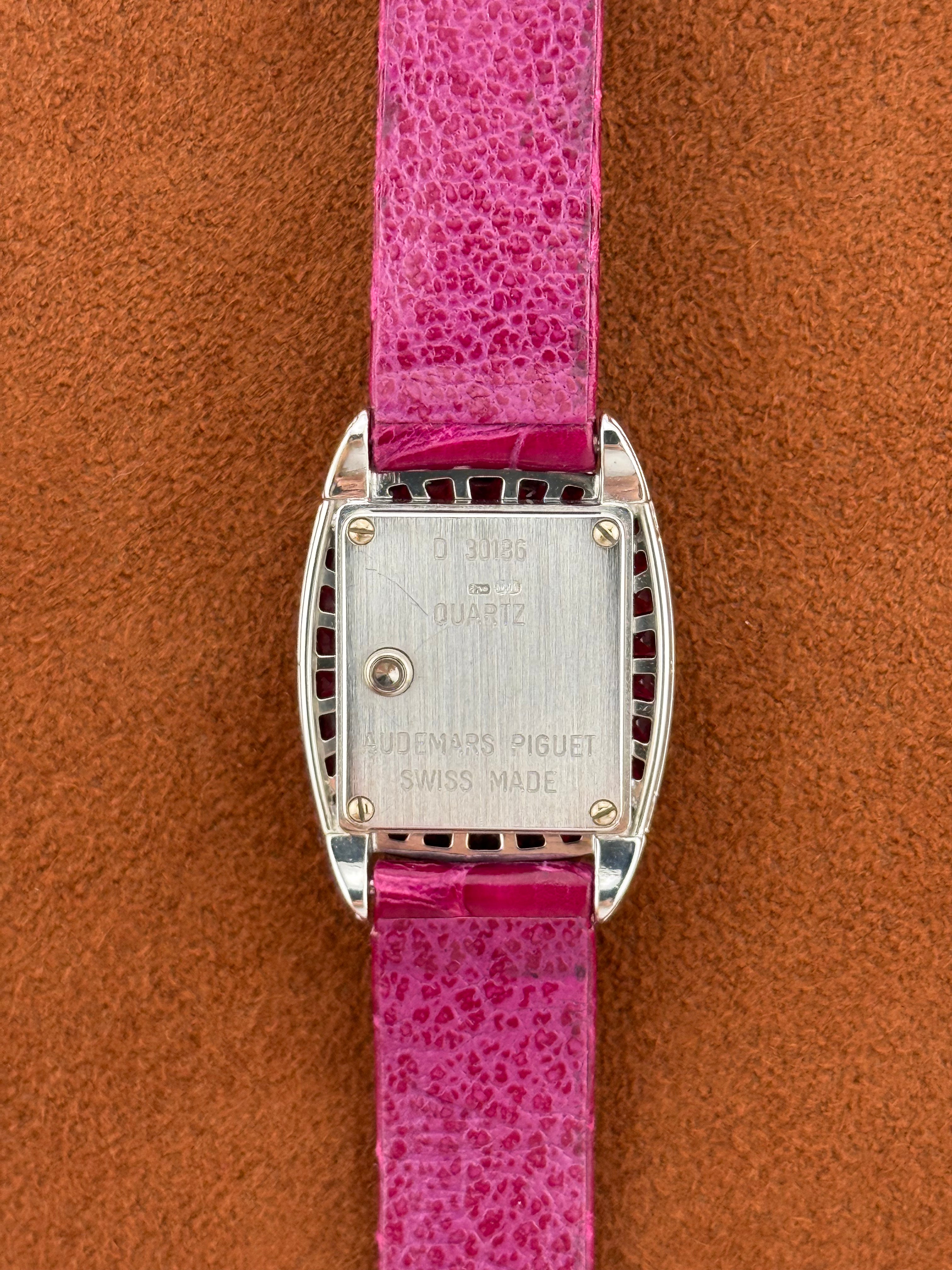 Audemars Piguet Ref. 66625BC – 18K White Gold, Diamond and Ruby-Set Lady’s Watch