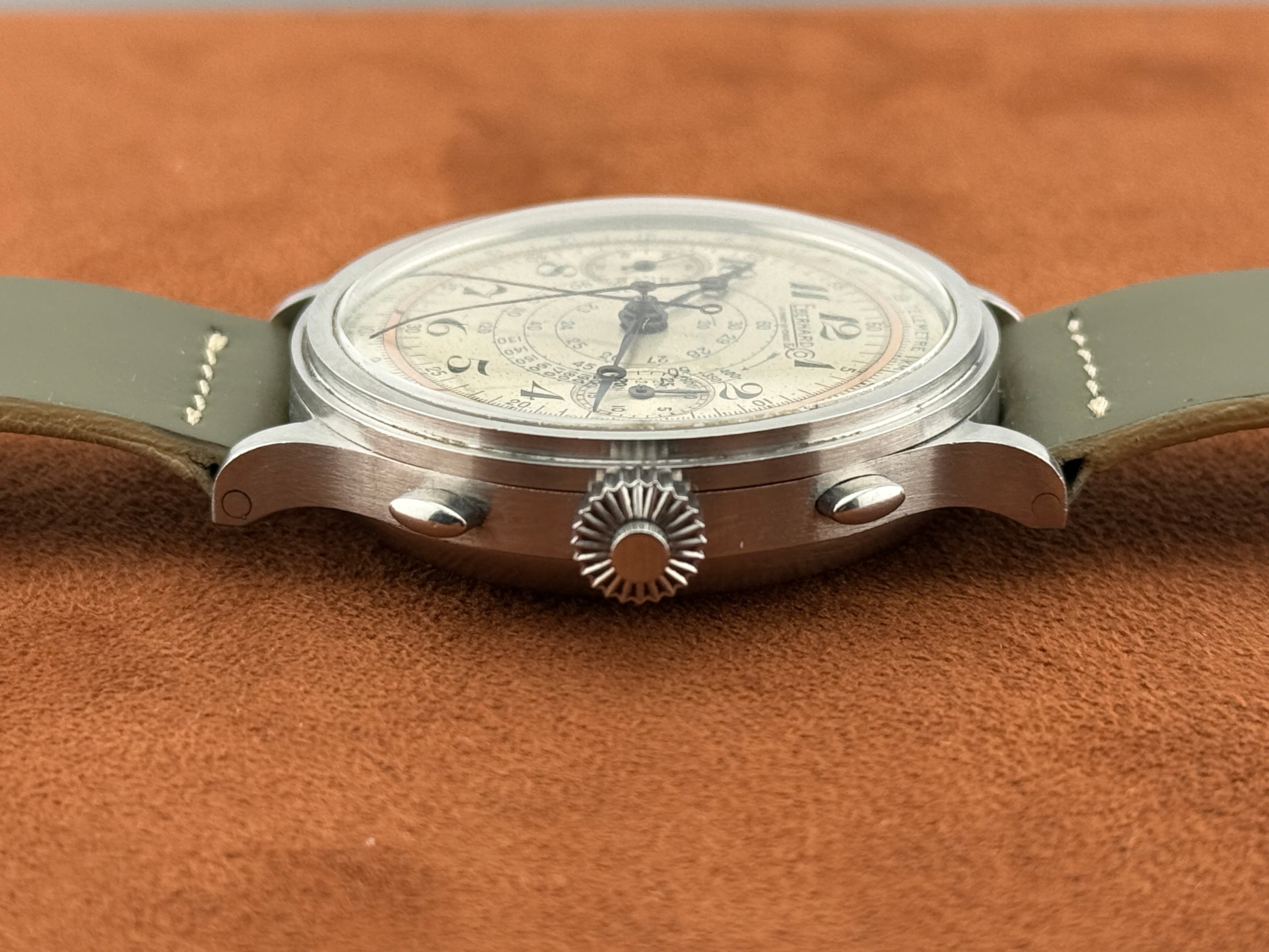 Eberhard & Co. Pre-Extra Fort “Split”, Stainless Steel, Split-Seconds Chronograph, Circa 1940
