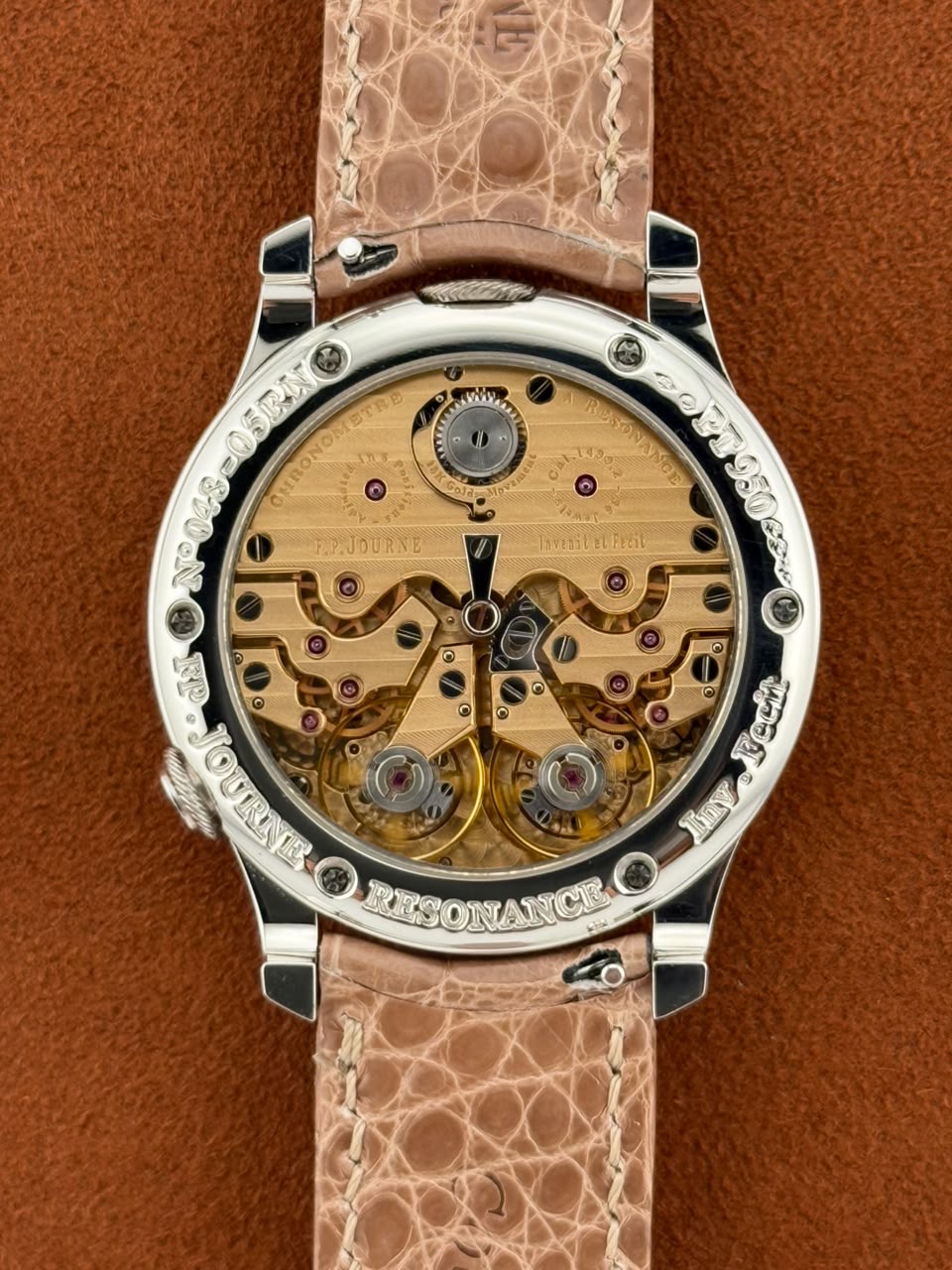 F.P. Journe Chronomètre à Résonance No. 048-05RN — Platinum, Full Set, Taiwan Warranty Card Dated 07/09/2007