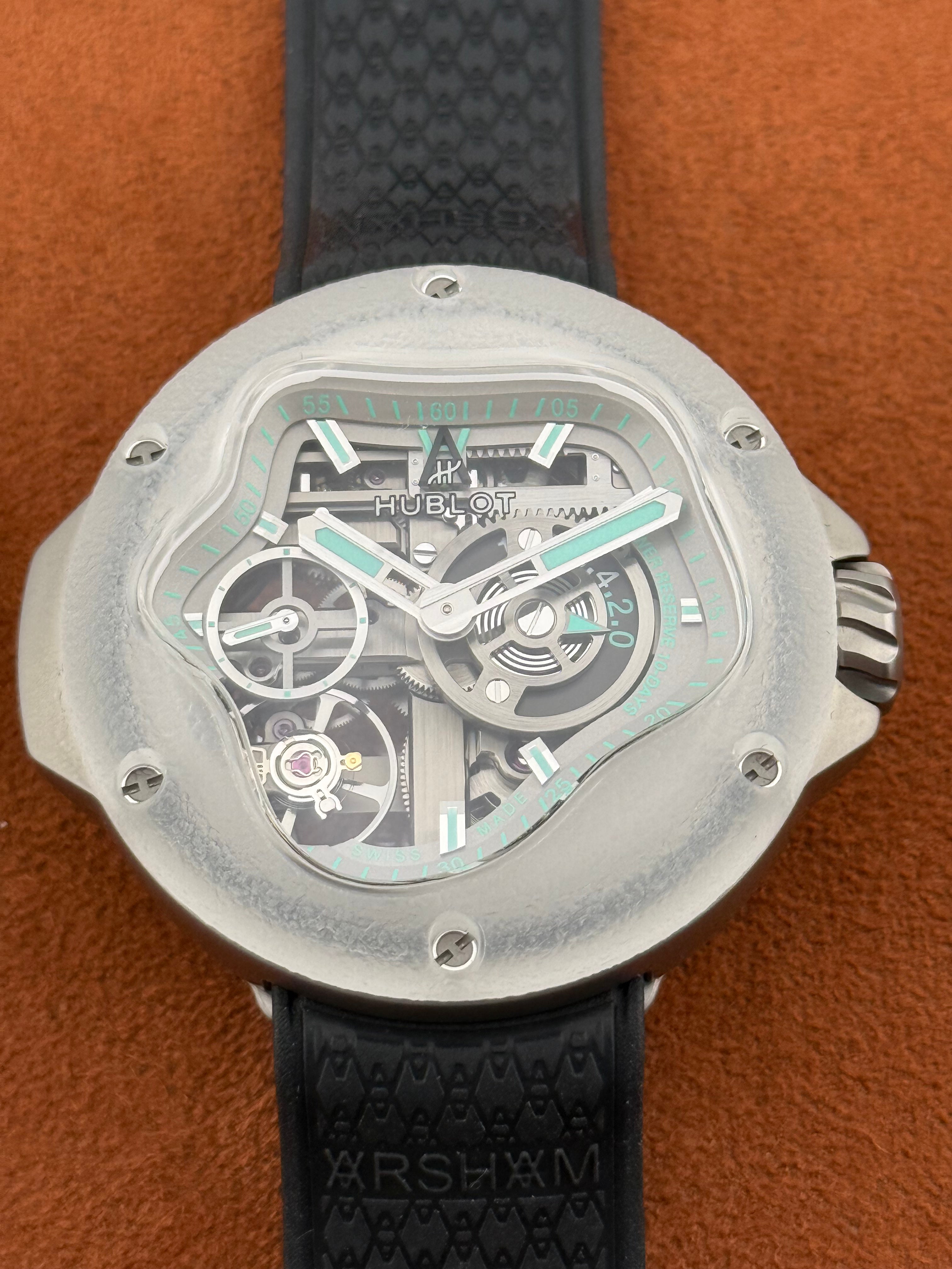 Hublot MP-17 Meca-10 Arsham Splash Titanium Sapphire Ref. 917.NJ.6909.RX – Full Set 2025