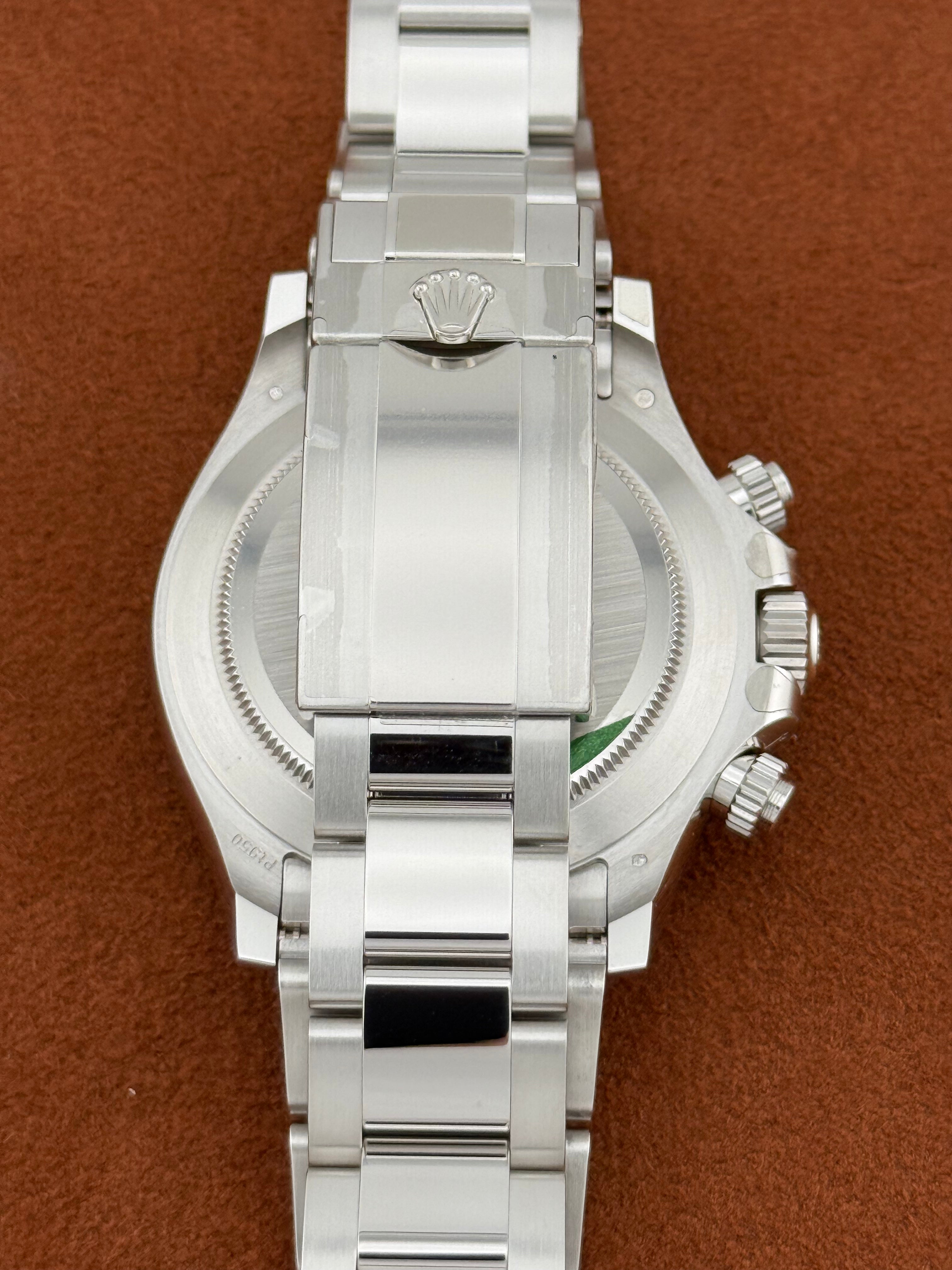 Rolex Cosmograph Daytona Ref. 116506 – Platinum, Ice Blue Dial, Eastern Arabic Numerals – Unworn, Full Set 2022