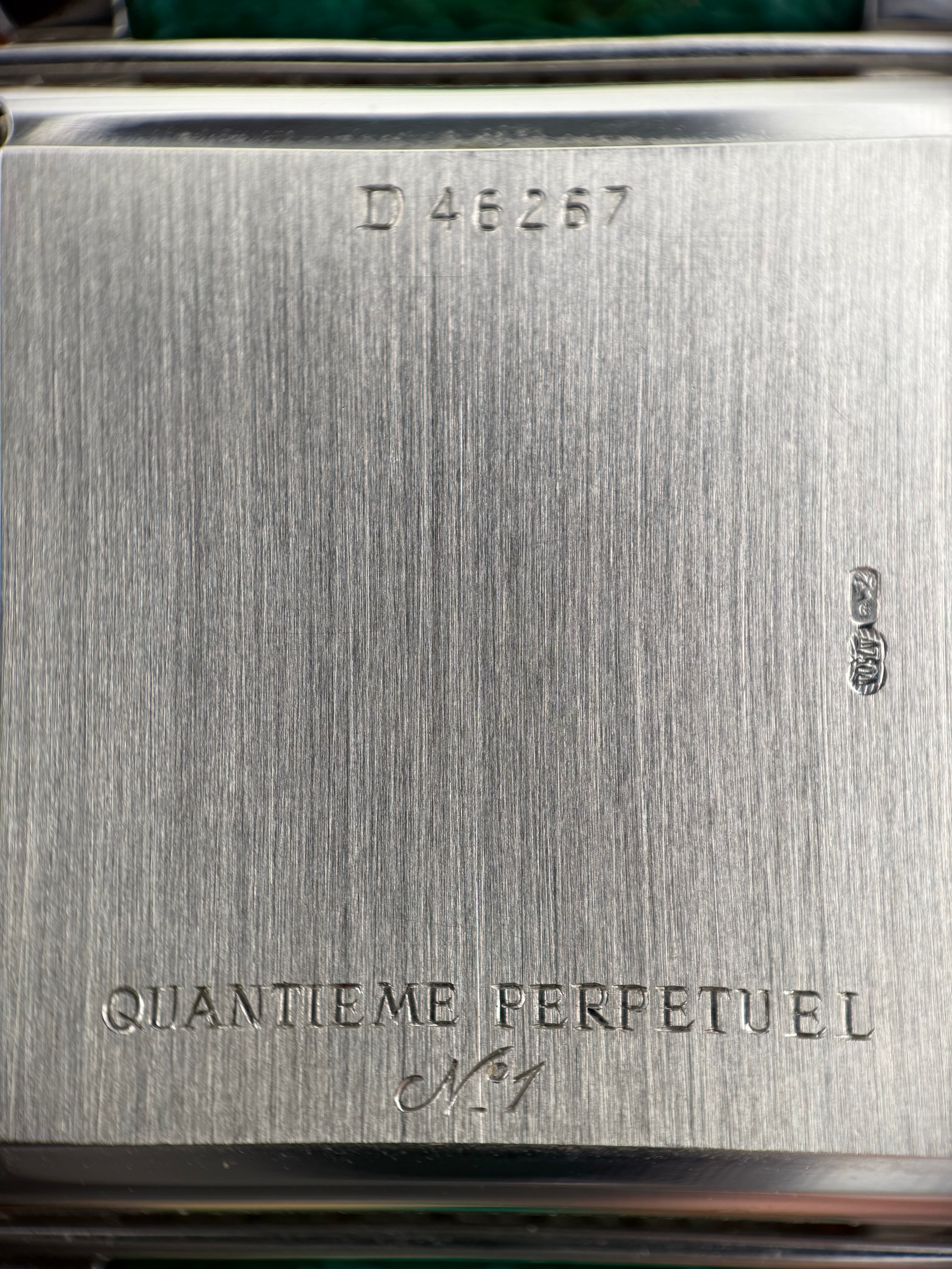 Audemars Piguet Perpetual Calendar Ref. 25756BC – White Gold, Emerald-Set, Mother-of-Pearl Dial