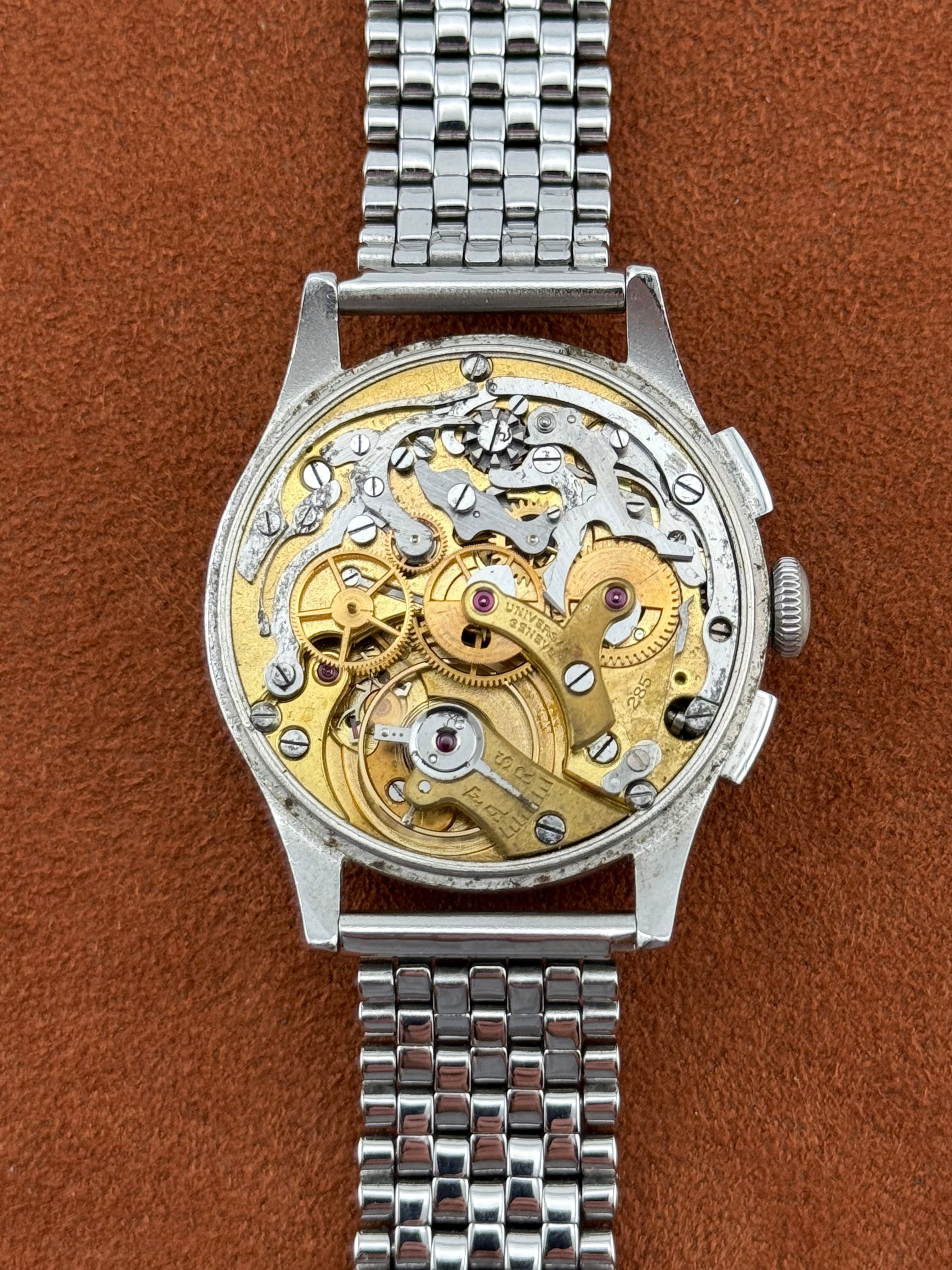 Universal Genève Compur Chronograph – Black Snail Dial, Multi-Scale, Mid-1930s