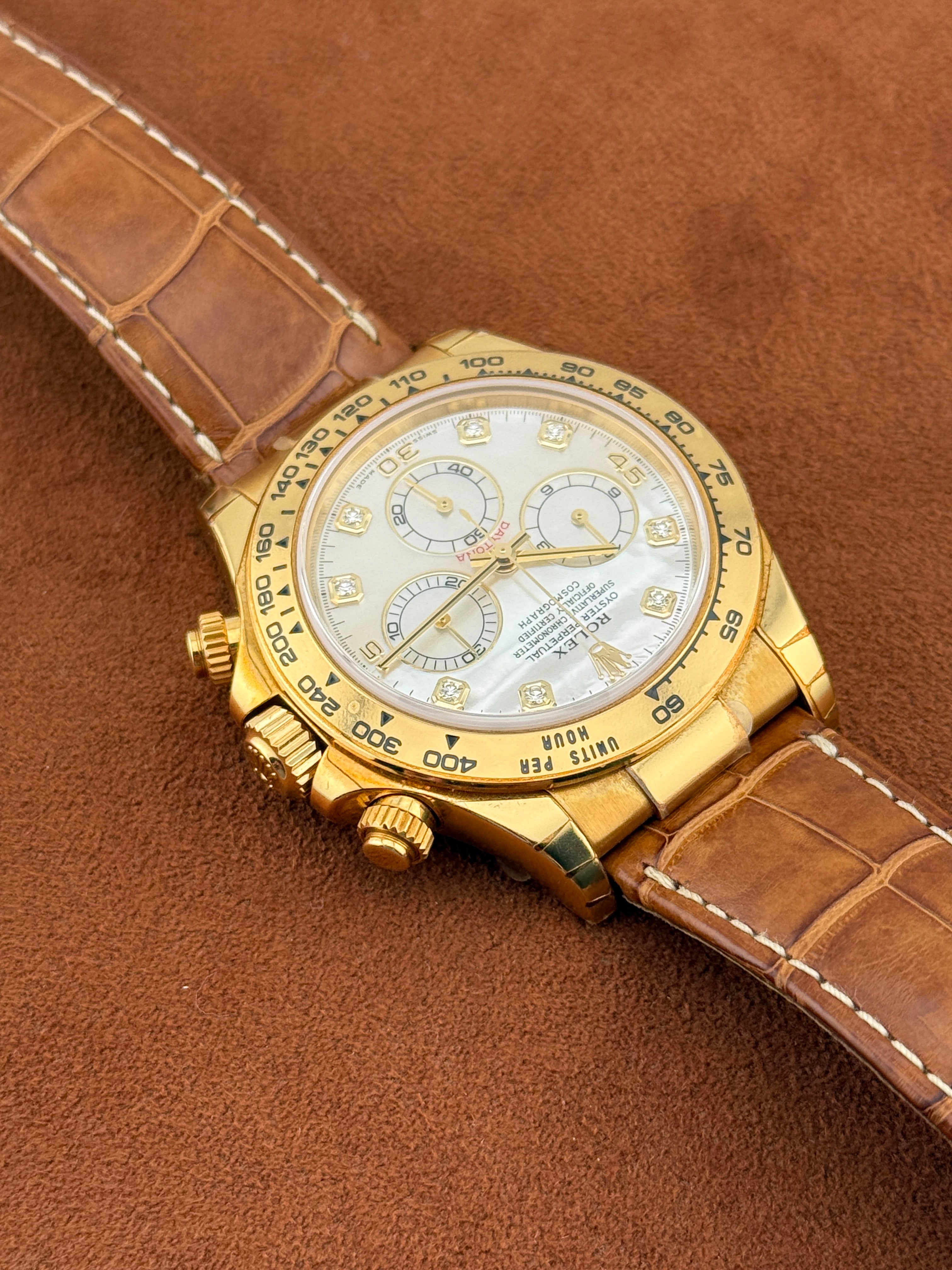 Rolex Daytona 116518 Mother of pearl - full set offered from the original owner