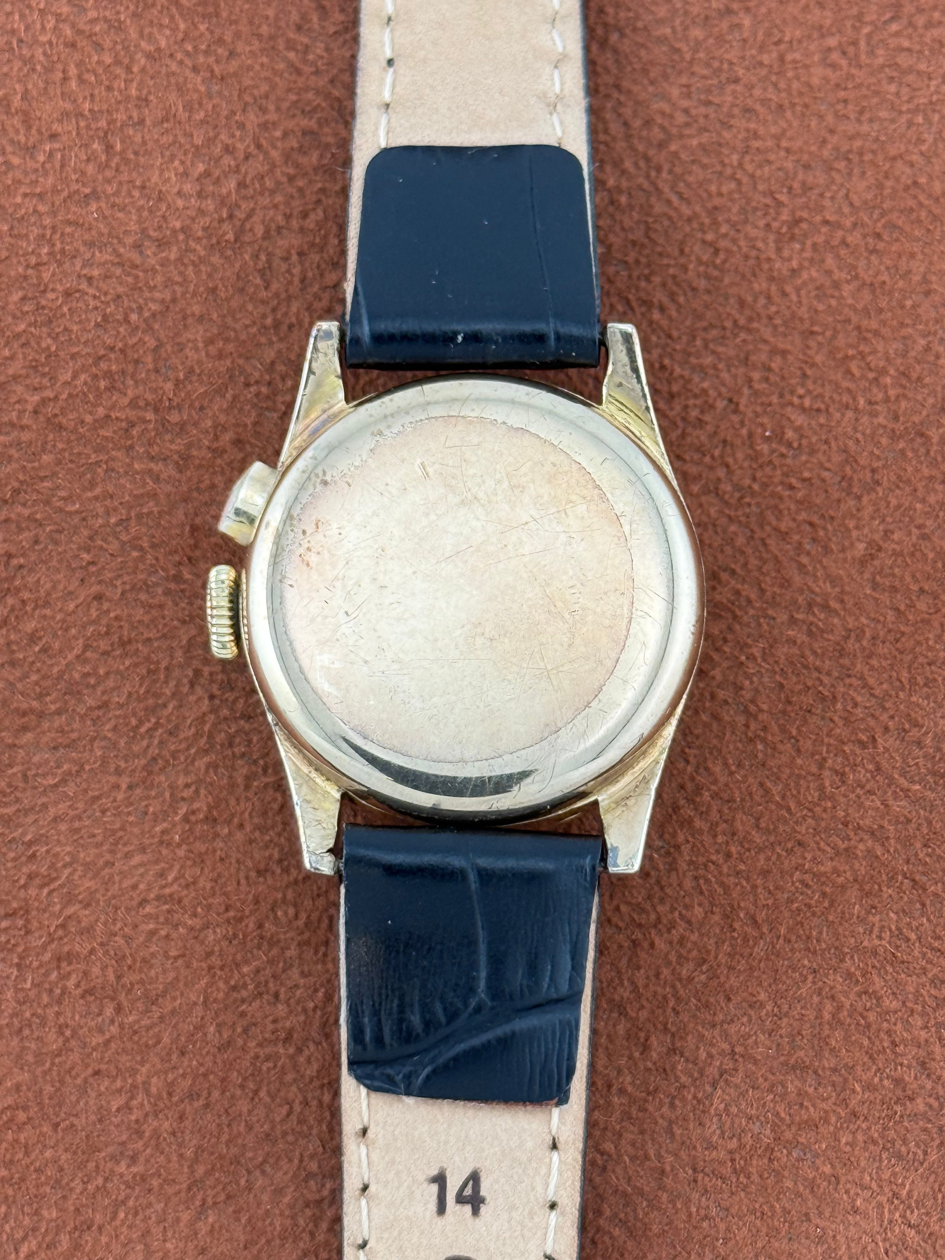 Rolex 9K Gold Single-Button Chronograph – Glasgow Import Mark 1937