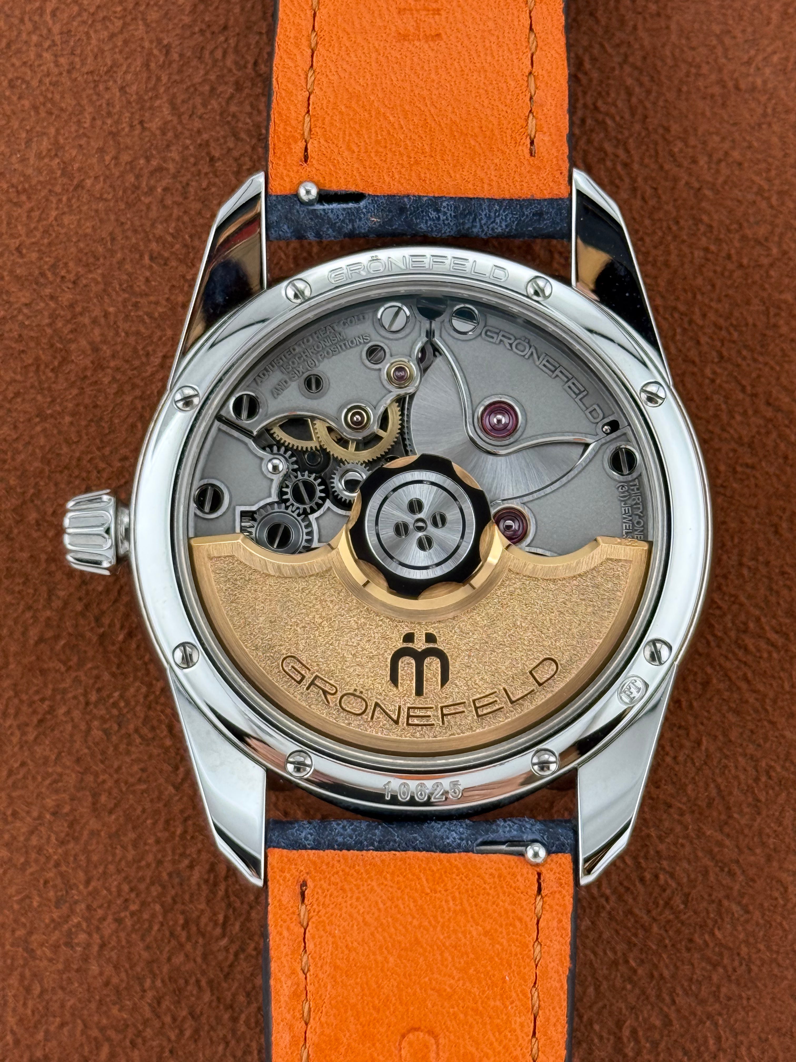 Grönefeld 1941 Principia Automatic – Salmon Dial, Stainless Steel, Full Set, New