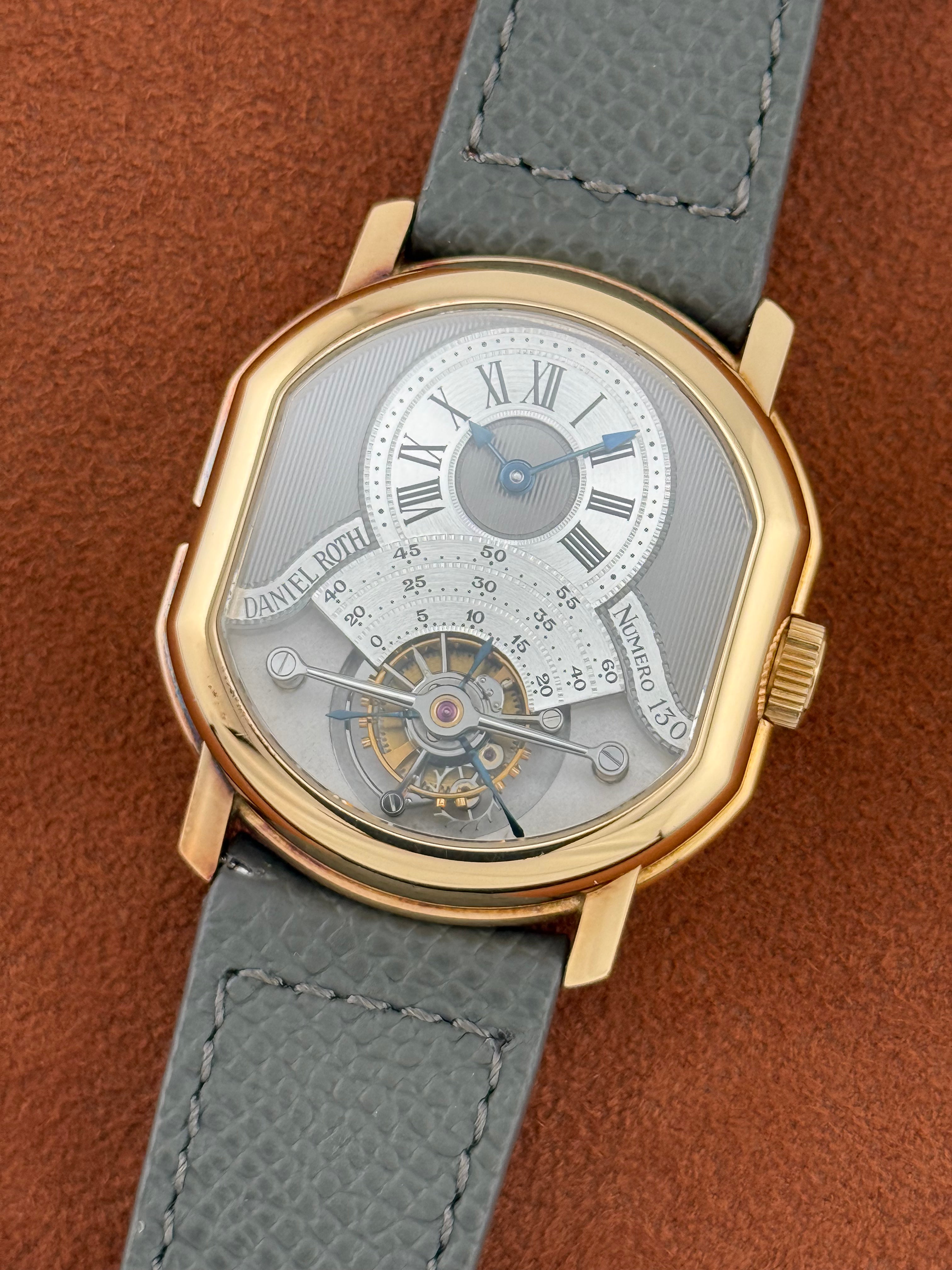 Daniel Roth Tourbillon “Double Face” Ref. 2187 – 18K Pink Gold, Full Set, Circa 1993