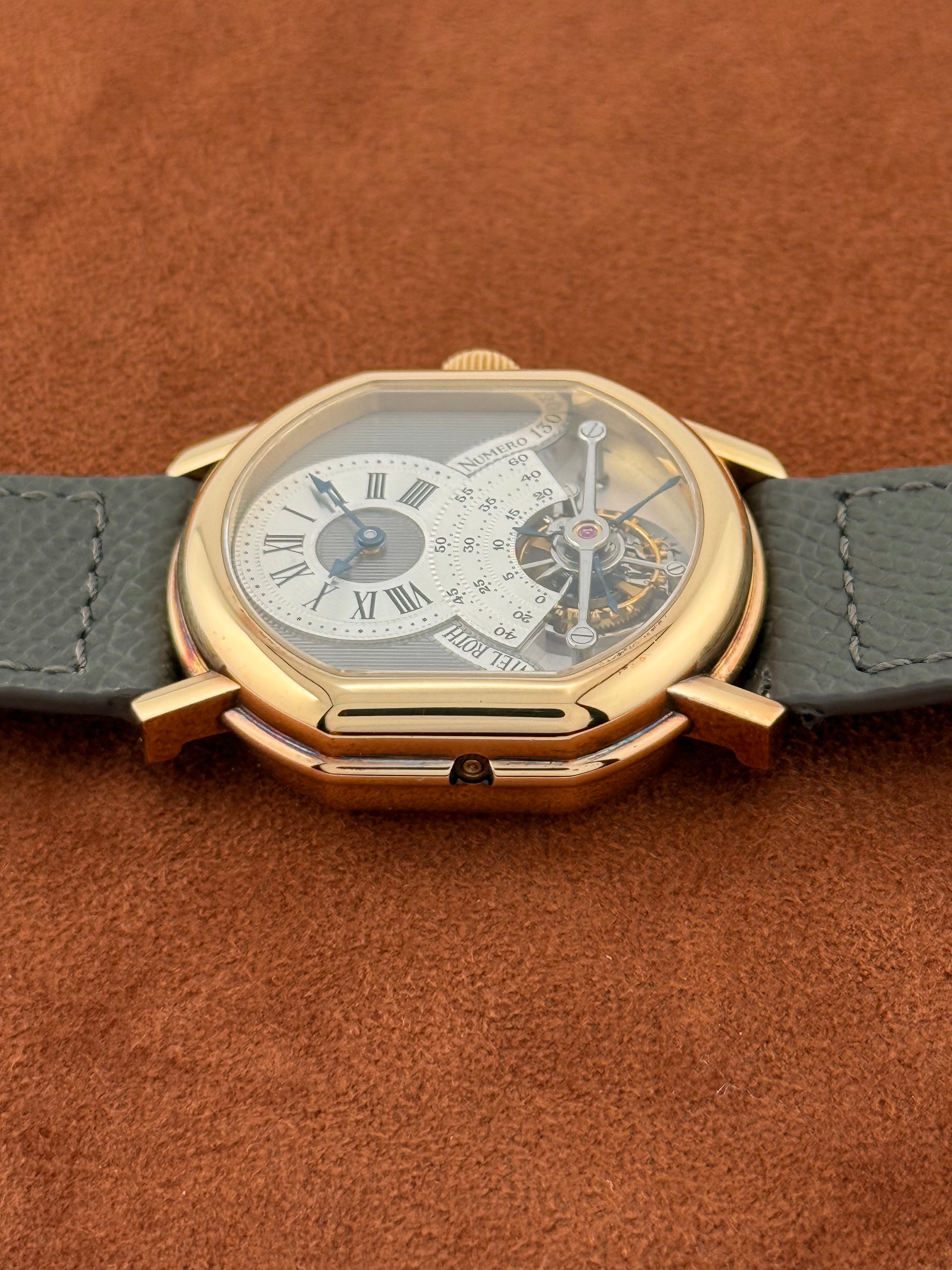 Daniel Roth Tourbillon “Double Face” Ref. 2187 – 18K Pink Gold, Full Set, Circa 1993