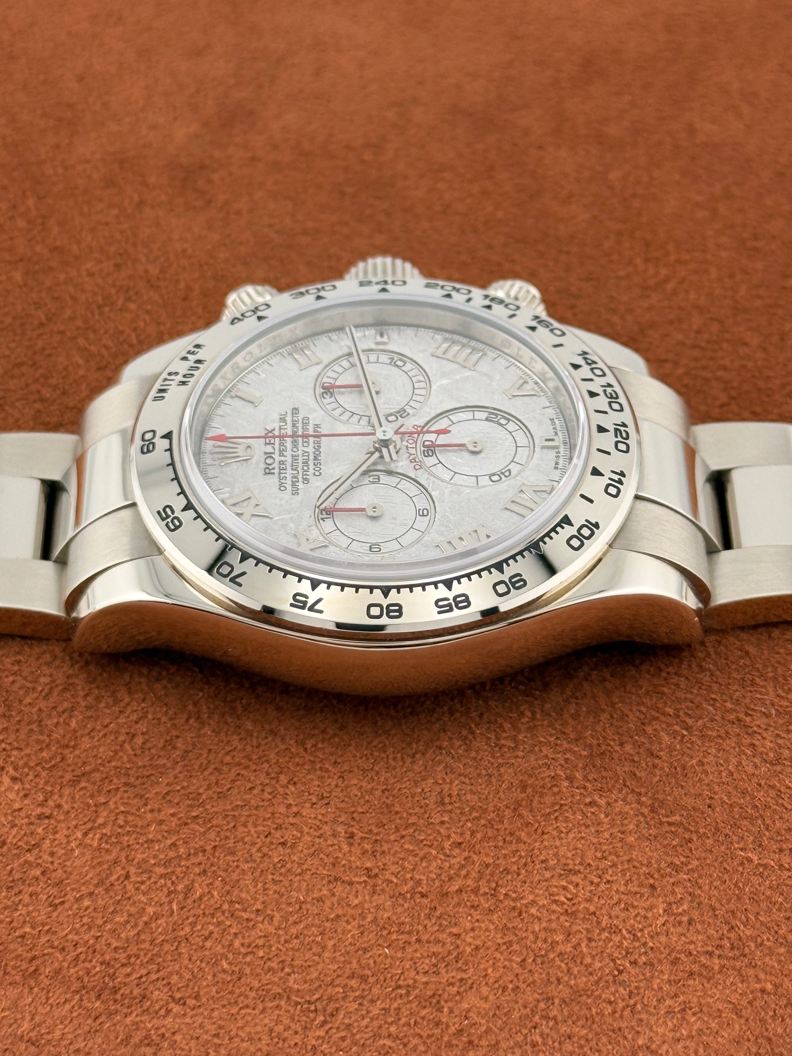 Rolex Daytona Ref. 116509 – 18K White Gold, Meteorite Dial, Full Set, Circa 2013