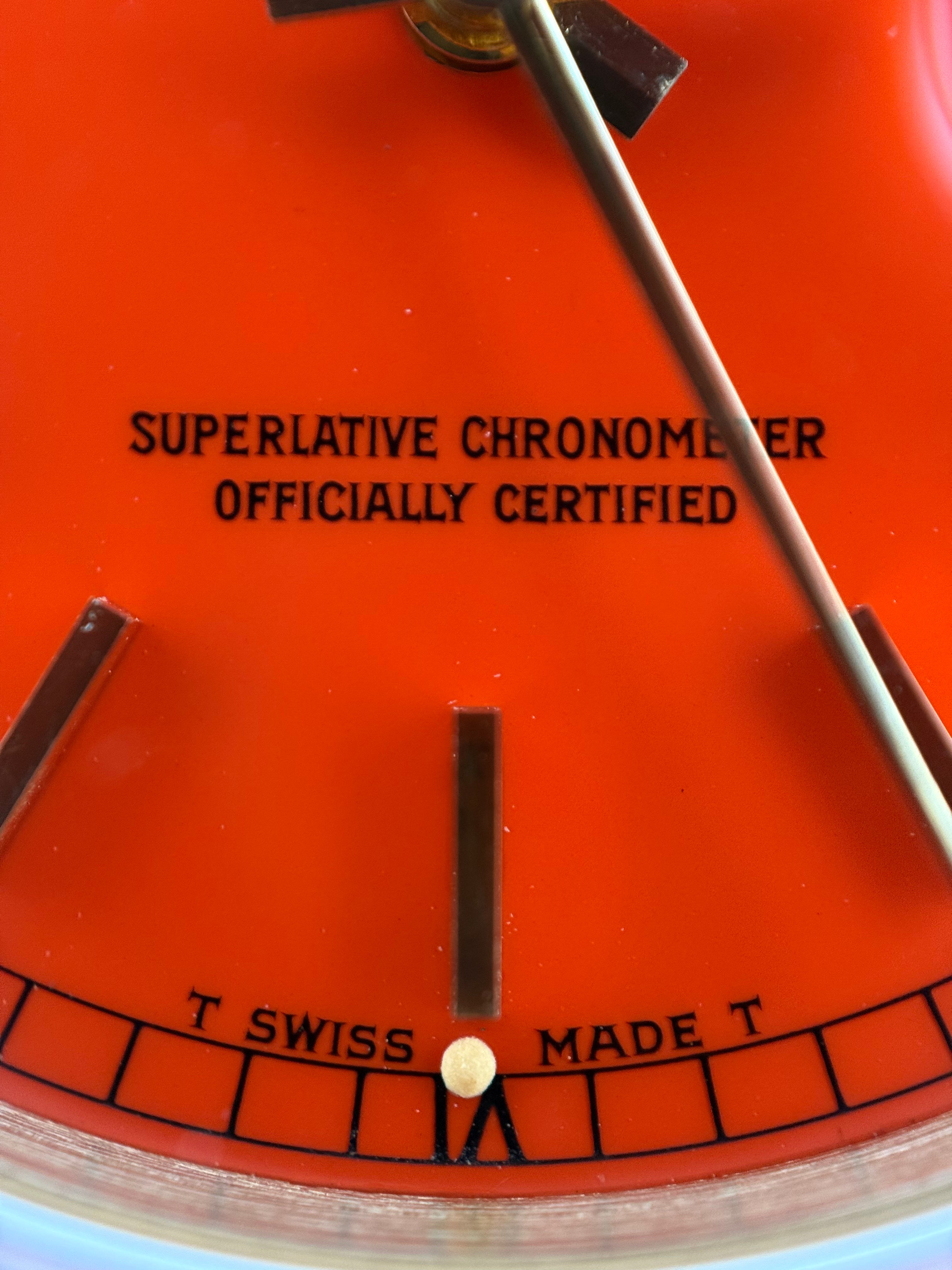 Rolex Day-Date “Stella” Ref. 18038 – Coral Red Dial, 18K Yellow Gold Bracelet Watch, Circa 1987