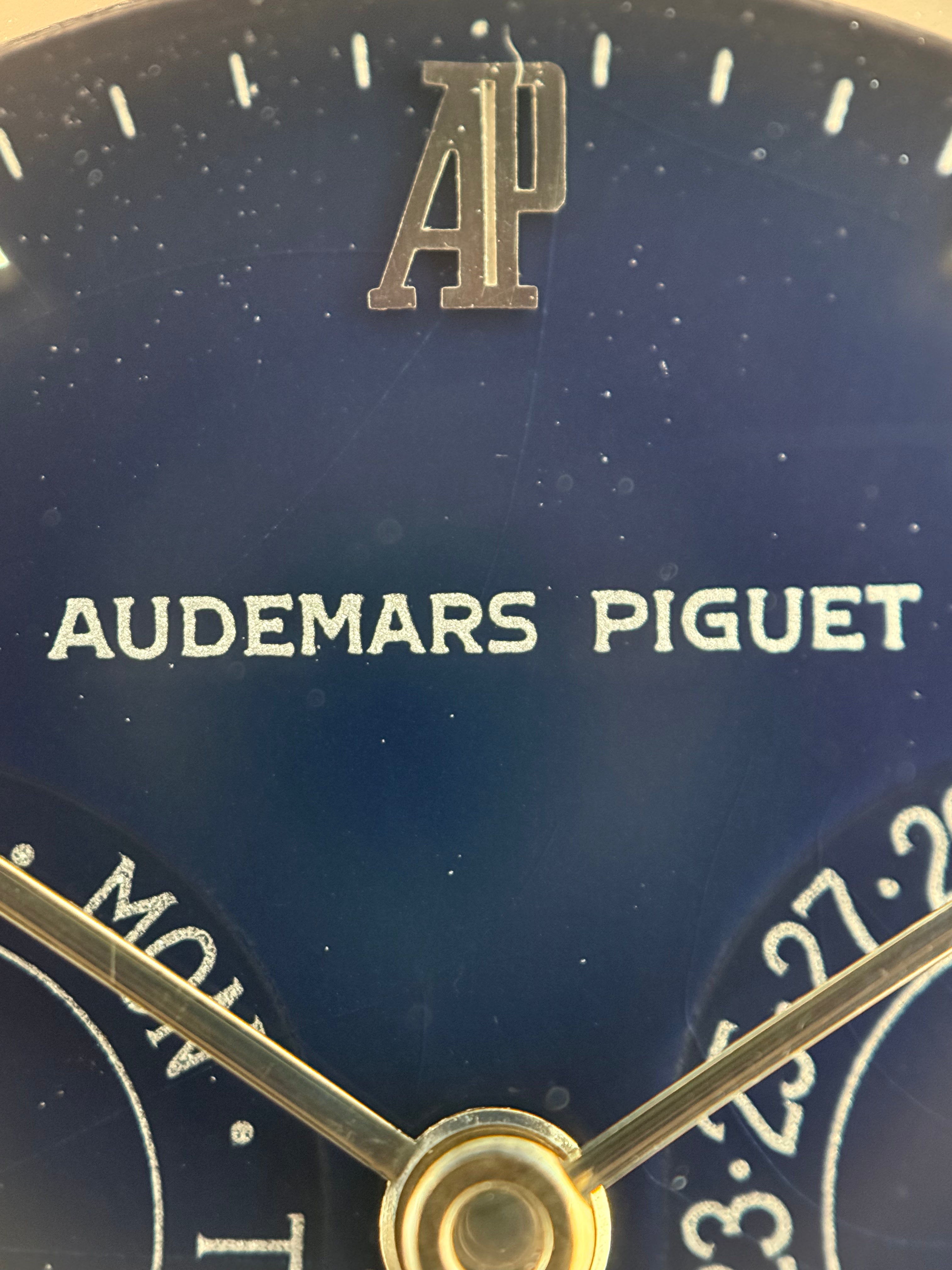 Audemars Piguet “Cobra” Ref. 5587BC – Blue Diamond Dial, 18K White Gold Bracelet Watch, Circa 1989
